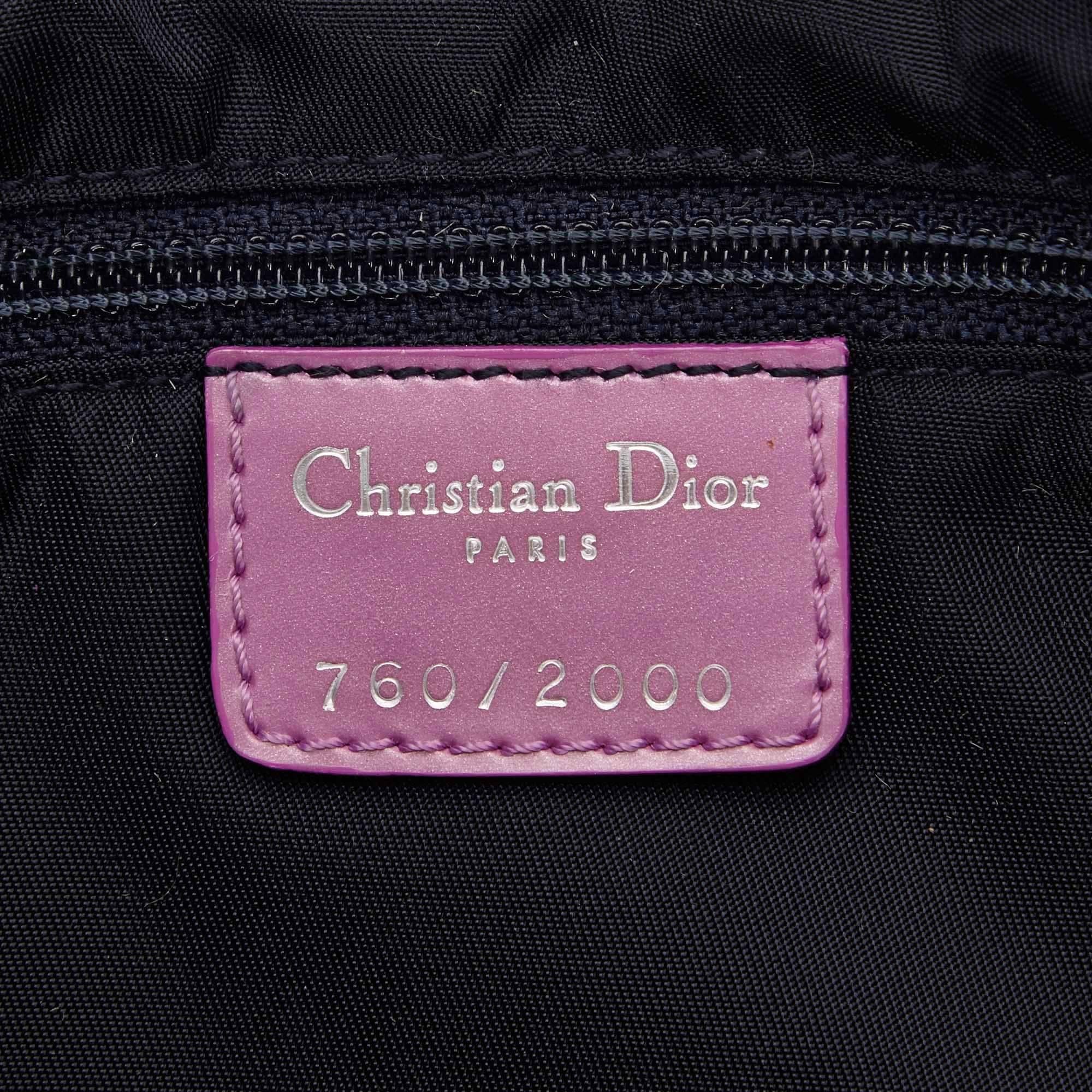 Christian Dior Denim Colour Beaded Malice Handbag In Excellent Condition In Sheung Wan, HK