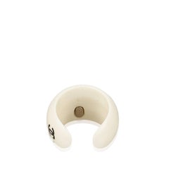 Chanel White Coco Resin Ring