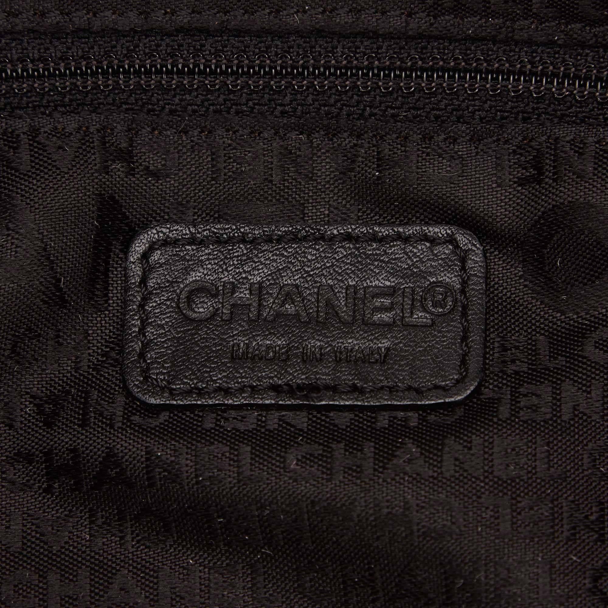 Chanel Black Lambskin Leather 