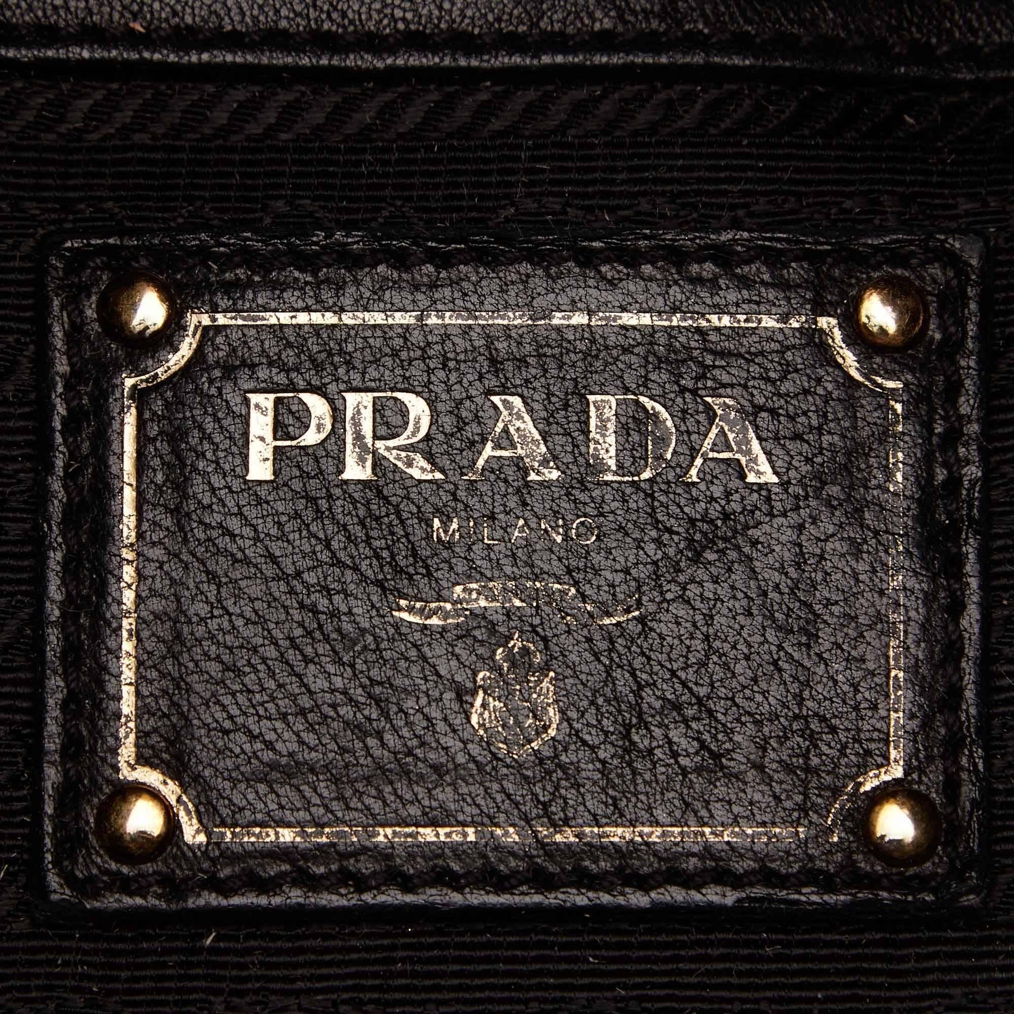 Prada Black Nylon Drawstring Tote Bag 1