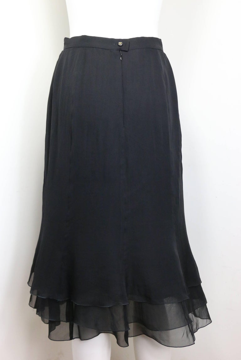 Silk Skirt Black 53