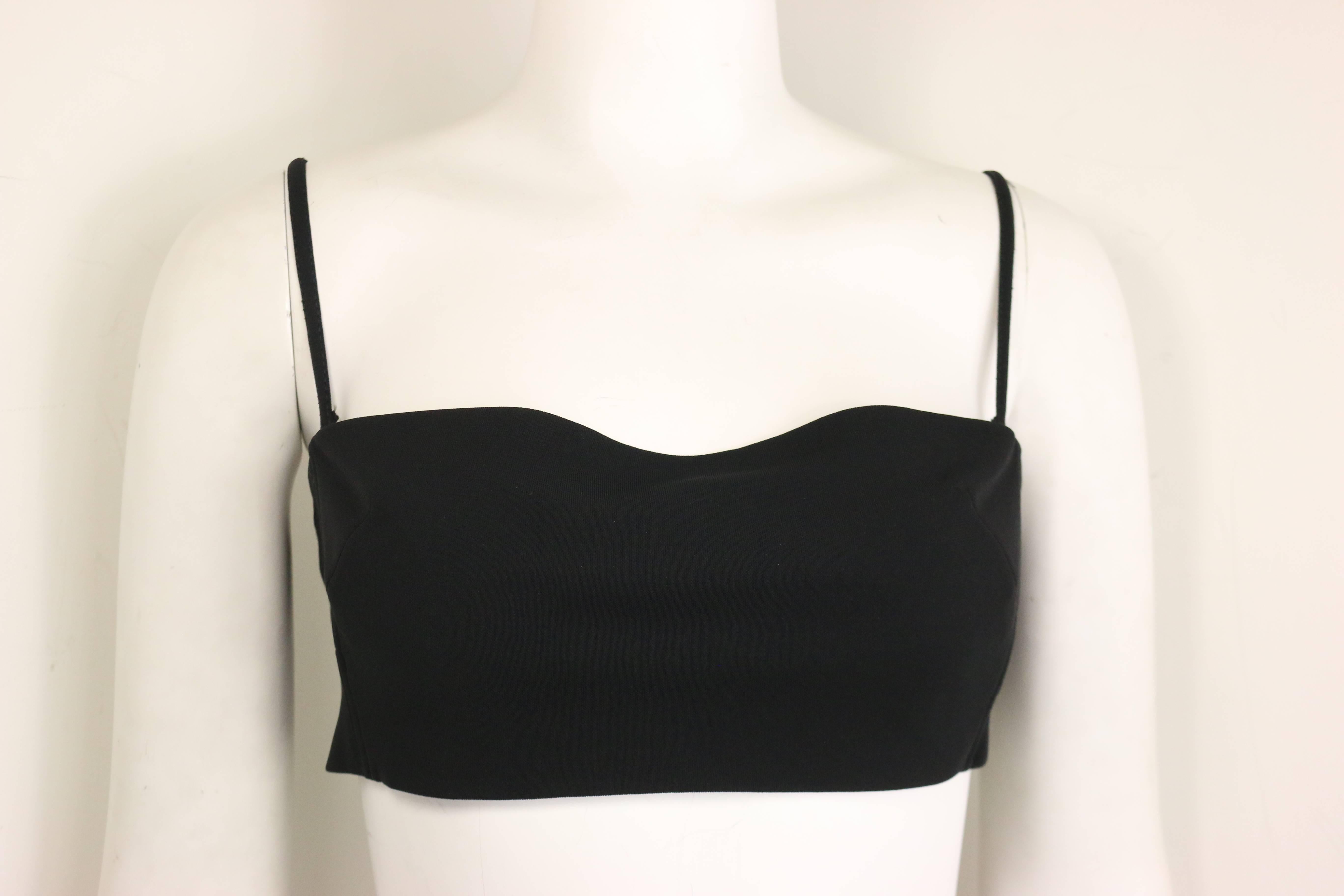 Women's Plein Sud Black Open Back Jacket with Tube Top