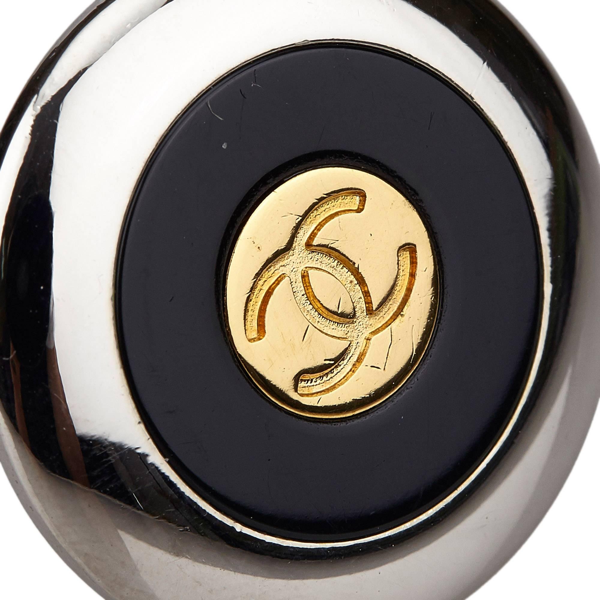 Women's Chanel Round Silver Plate Gold 
