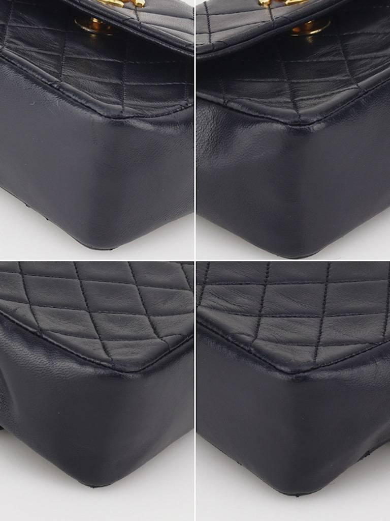 Chanel Black Quilted Lambskin Mini Flap Shoulder Bag 1