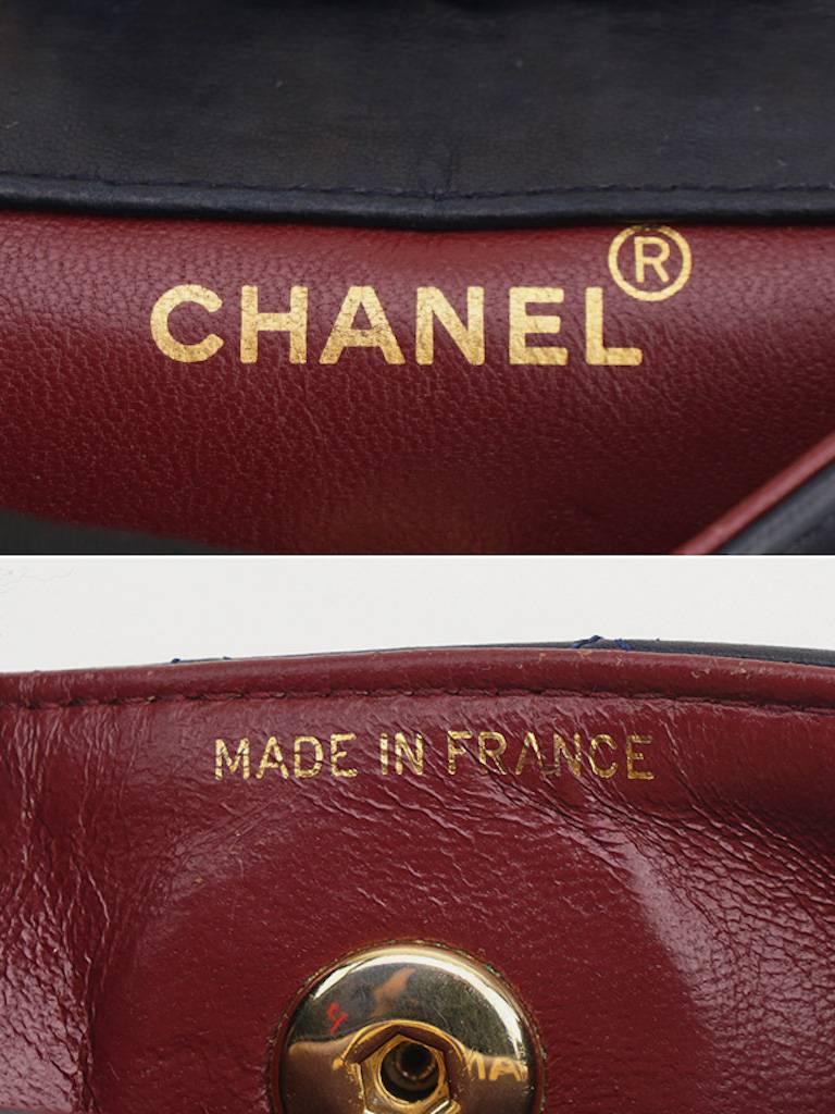 Chanel Black Quilted Lambskin Mini Flap Shoulder Bag 2