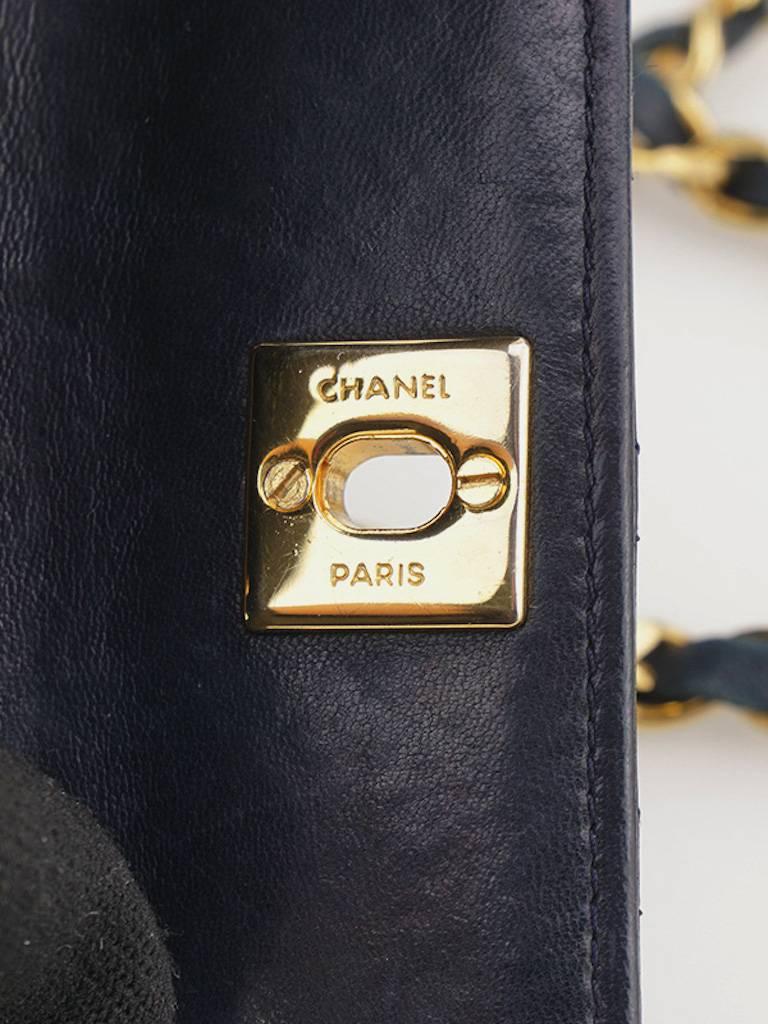 Chanel Black Quilted Lambskin Mini Flap Shoulder Bag 6