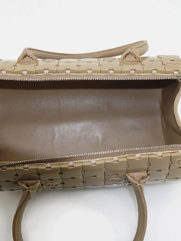 Chanel Taupe Duffle Handbag 2
