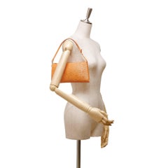 Louis Vuitton Orange Epi Pochette Accessoires 24 Handbag