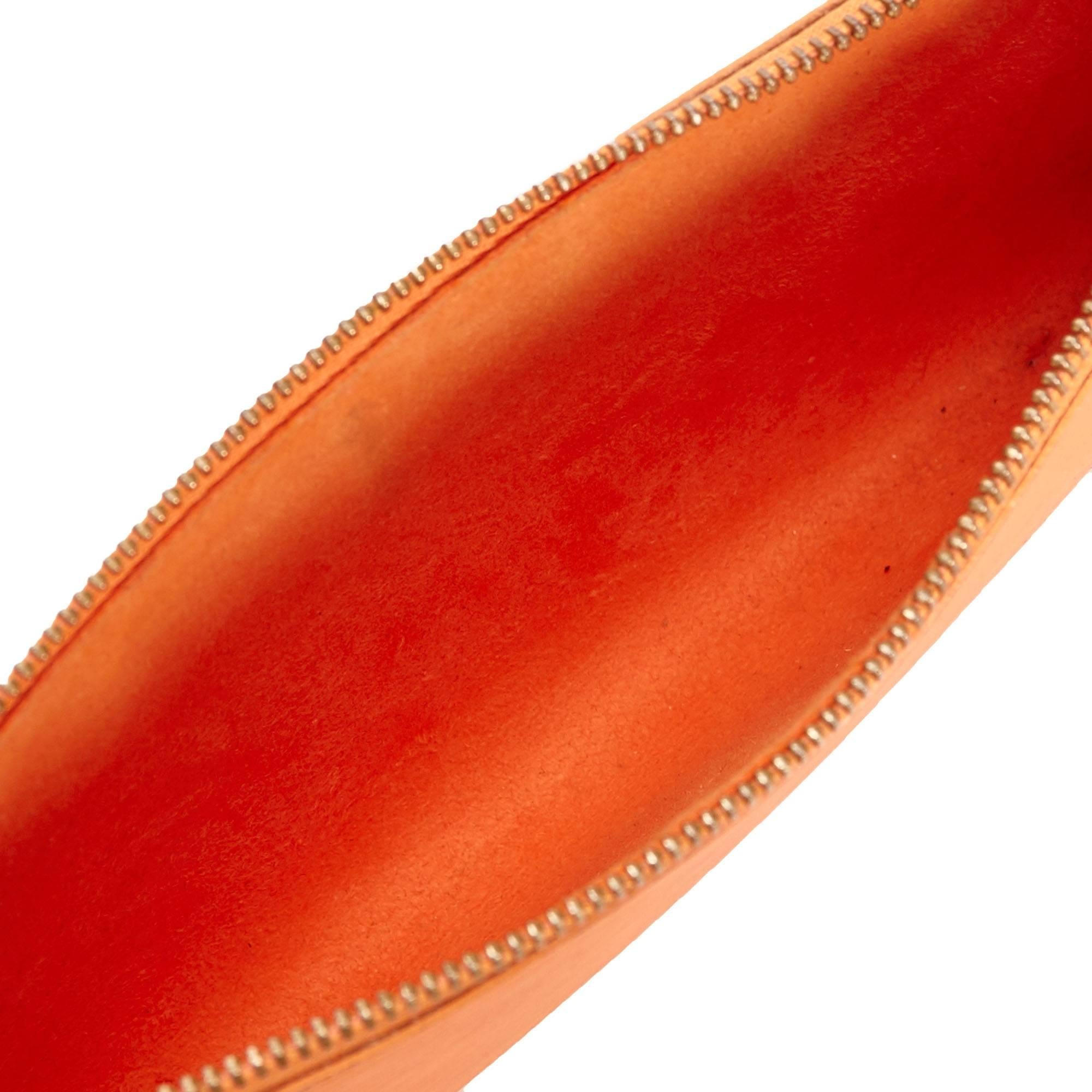 Louis Vuitton Orange Epi Pochette Accessoires 24 Handbag 1