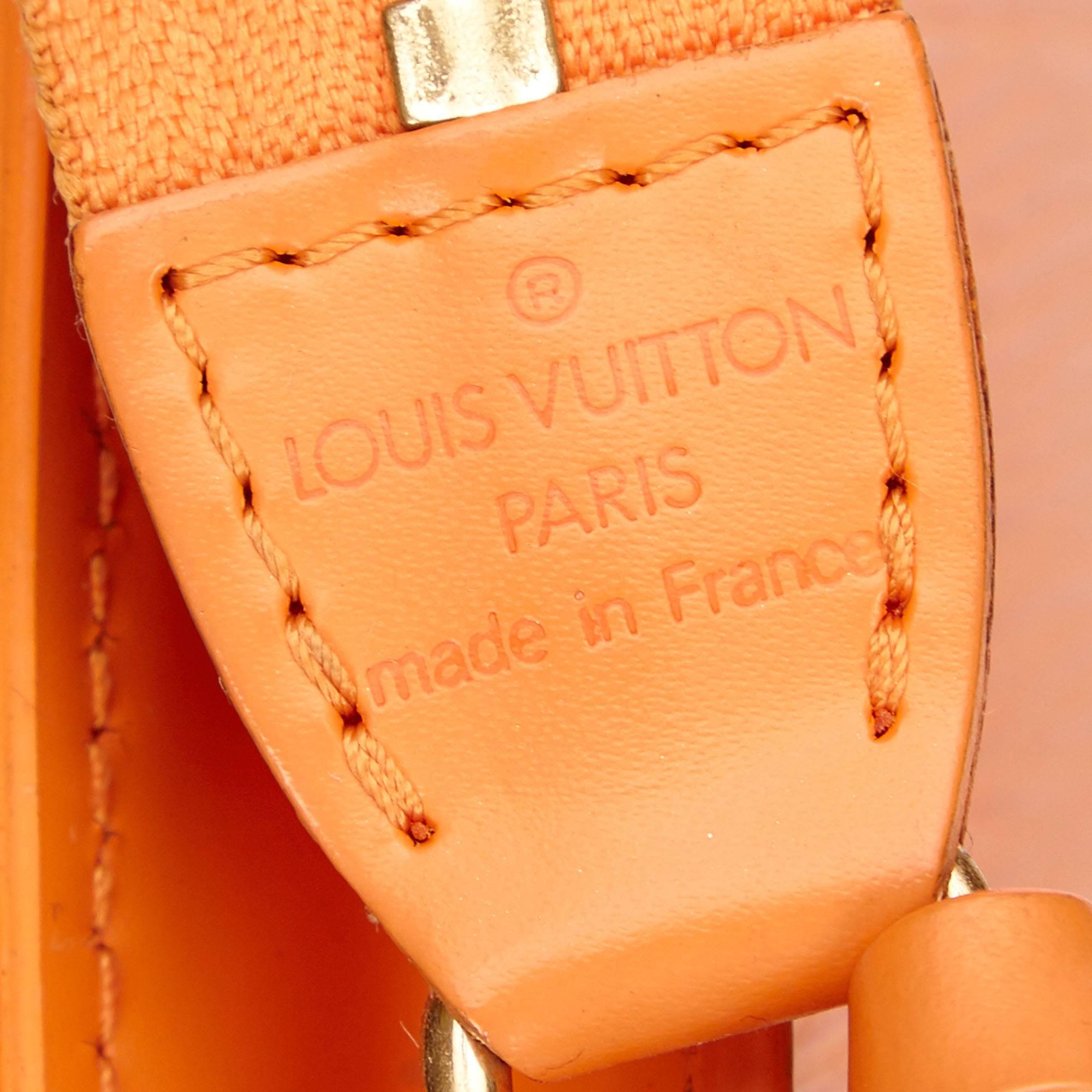 Louis Vuitton Orange Epi Pochette Accessoires 24 Handbag 2