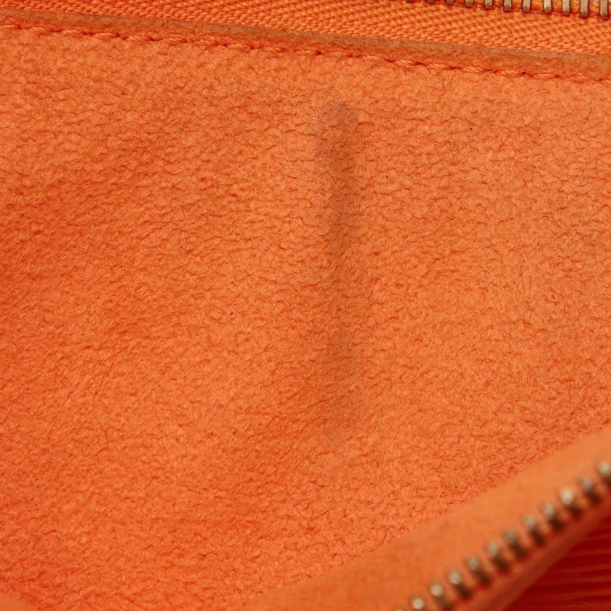 Louis Vuitton Orange Epi Pochette Accessoires 24 Handbag 5