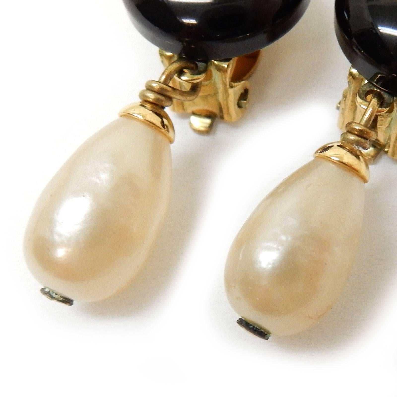 Chanel Classic Faux Pearl with Gold Toned 