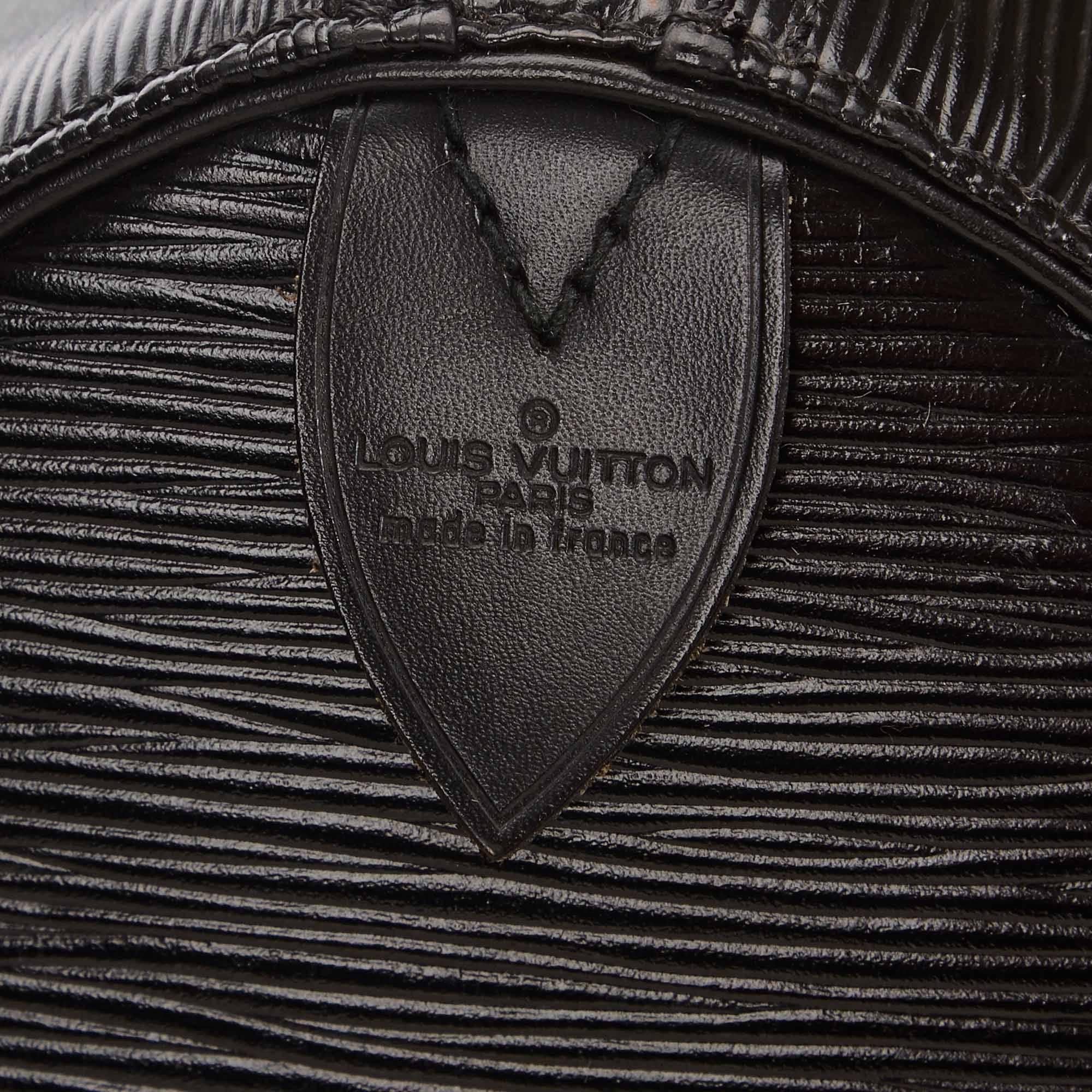 Louis Vuitton Black Epi Keepall 45 Duffle Bag 2