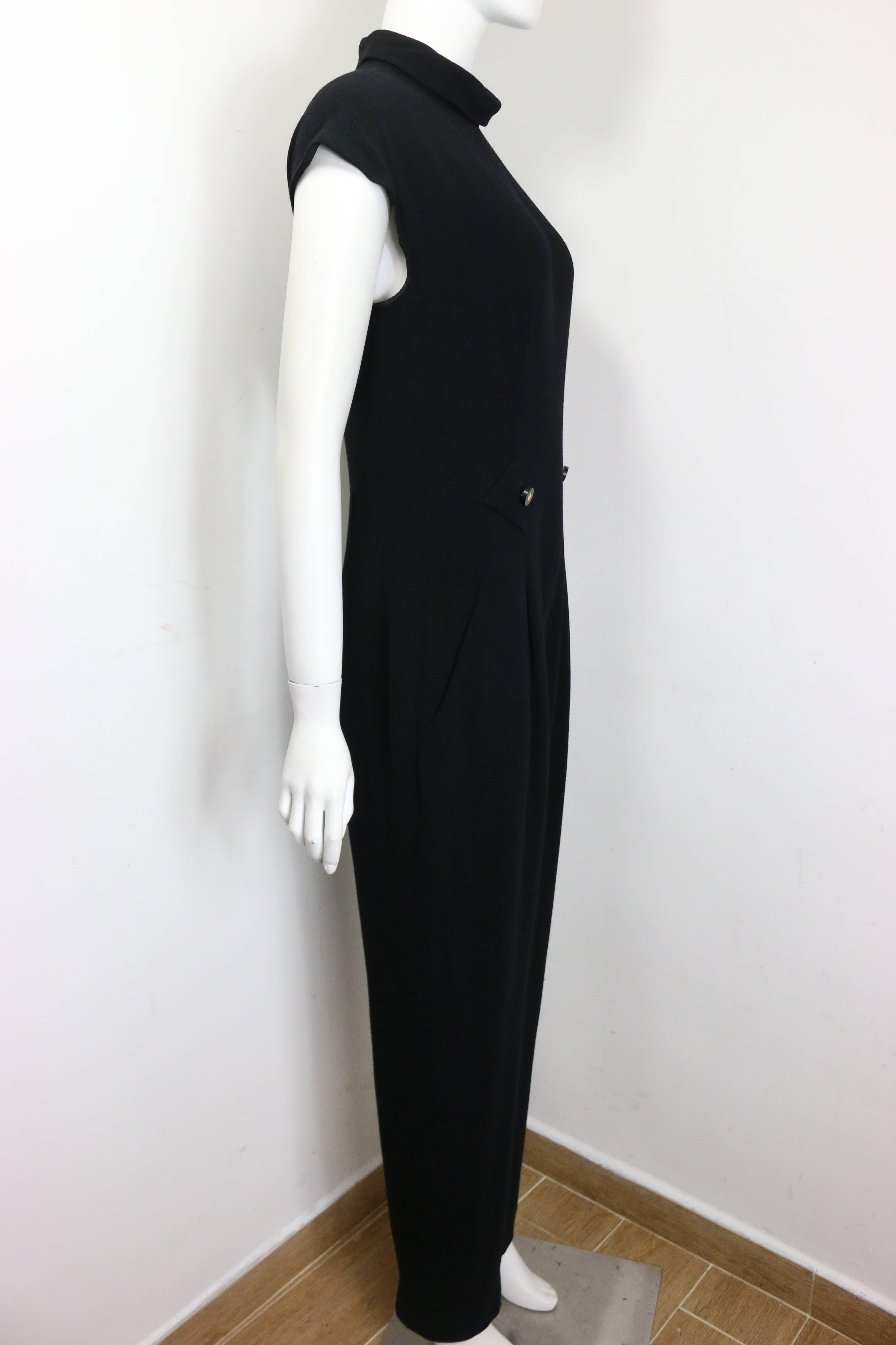 chanel black jumpsuit