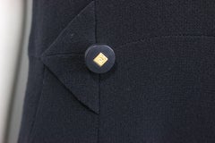 Fall 1996 Chanel Black Wool Short Sleeves Jumpsuit