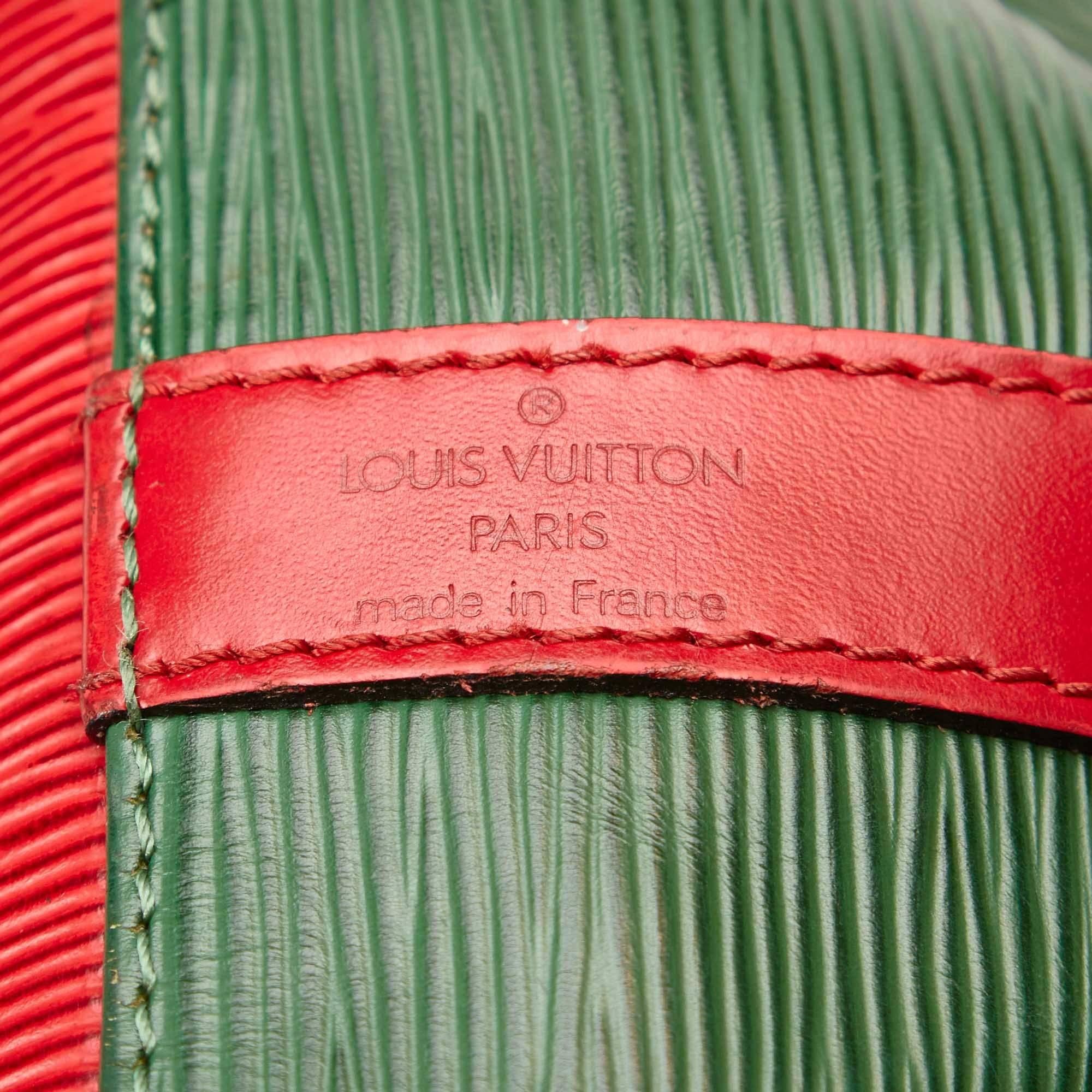 Louis Vuitton Epi Bicolour Green x Red Petit Noe 1
