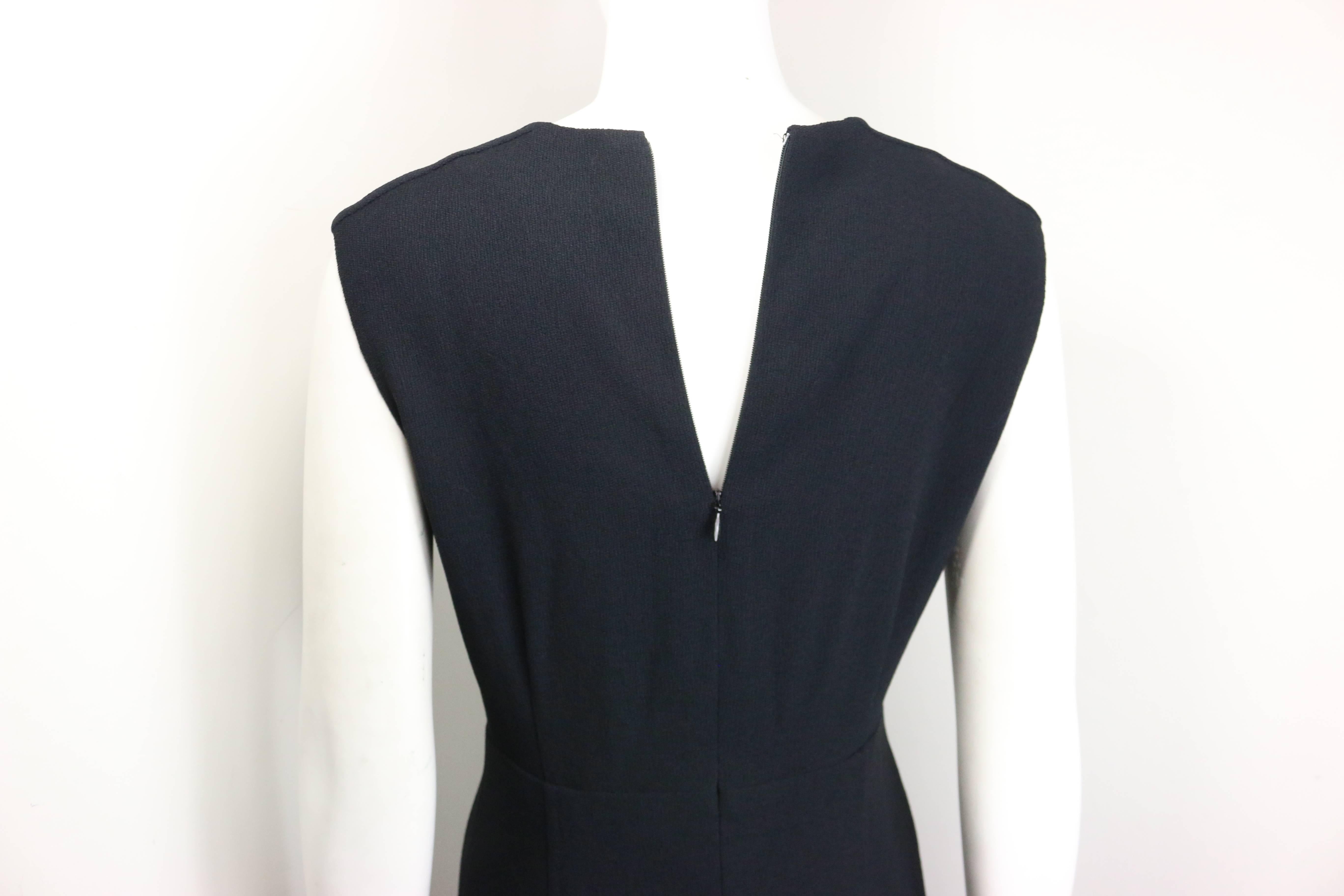 Vintage 1995 Chanel Classic Abito lungo in lana nera 2