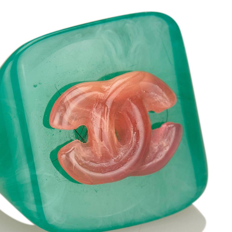 Chanel Green with Pink 