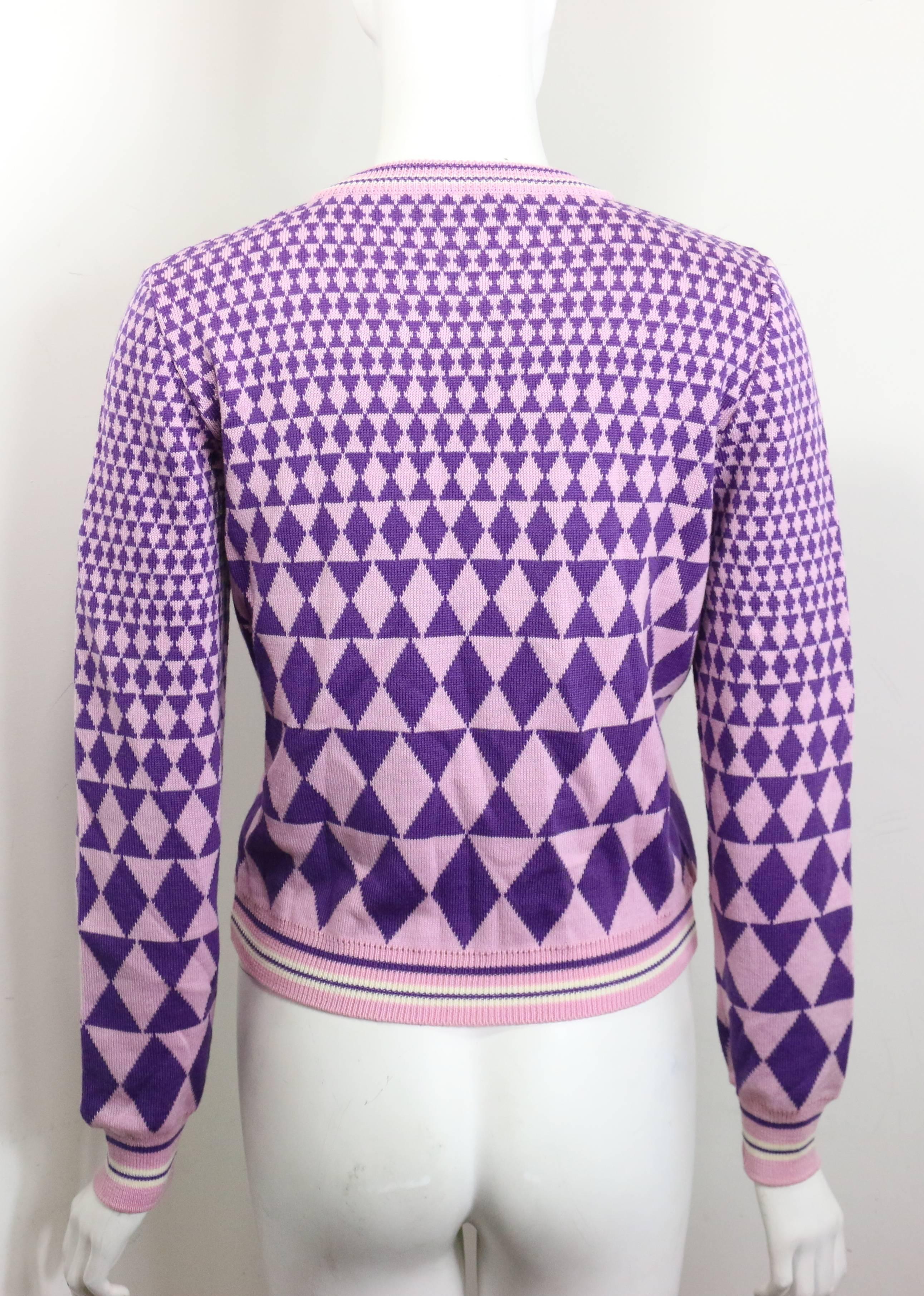 purple versace sweater