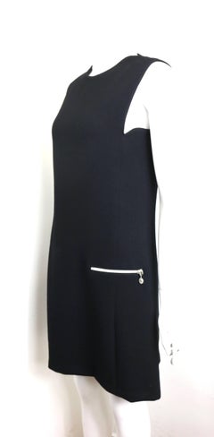 Gianni Versace Couture Black Dress With Medusa Zippers