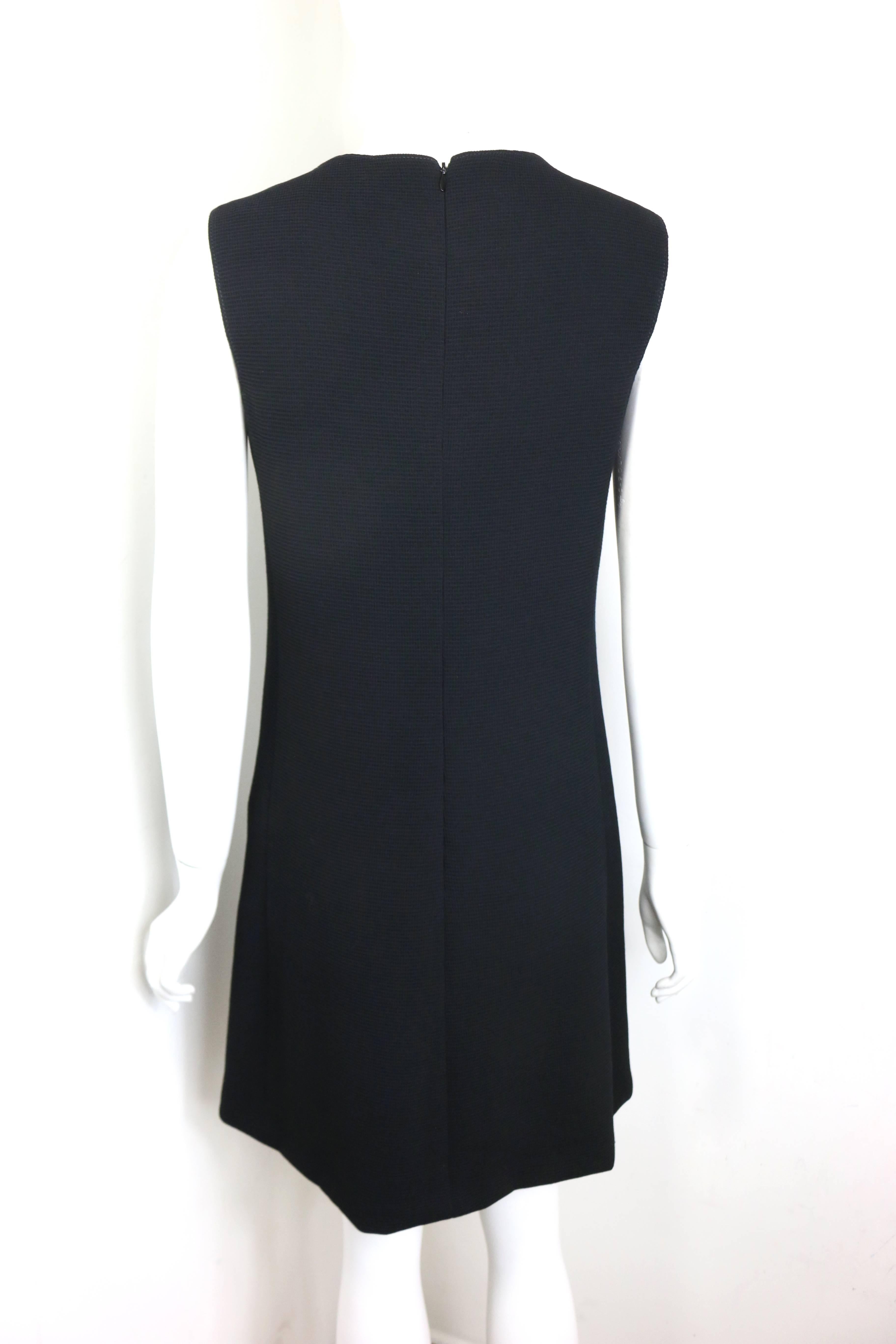 Gianni Versace Couture Robe noire avec fermetures éclair Medusa Pour femmes en vente