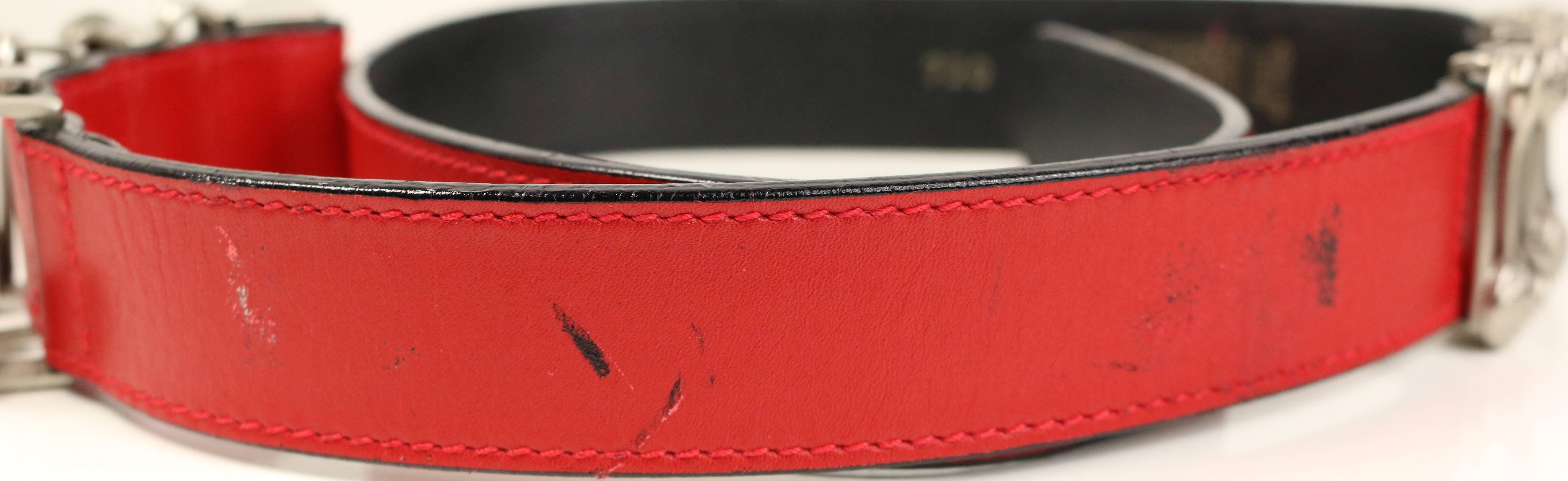 versace red belt