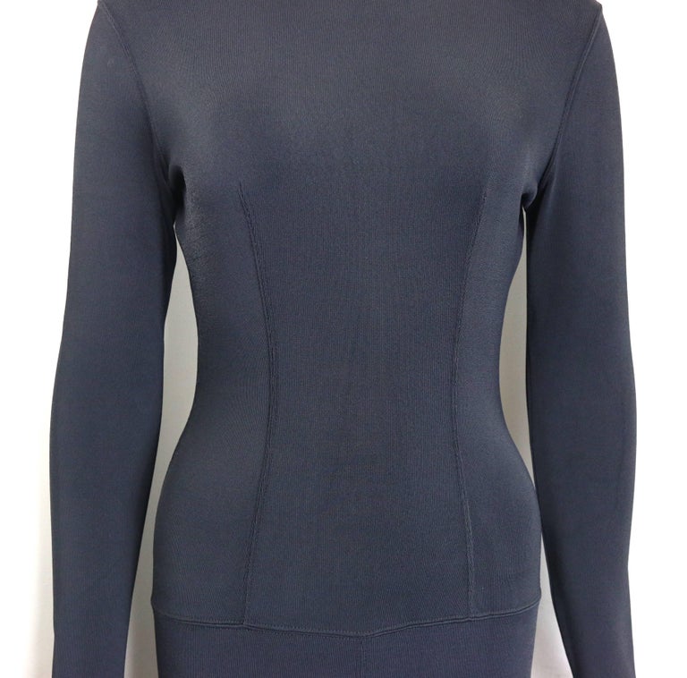Alaia Black Long Sleeves BodyCon Maxi Dress For Sale at 1stDibs | long ...