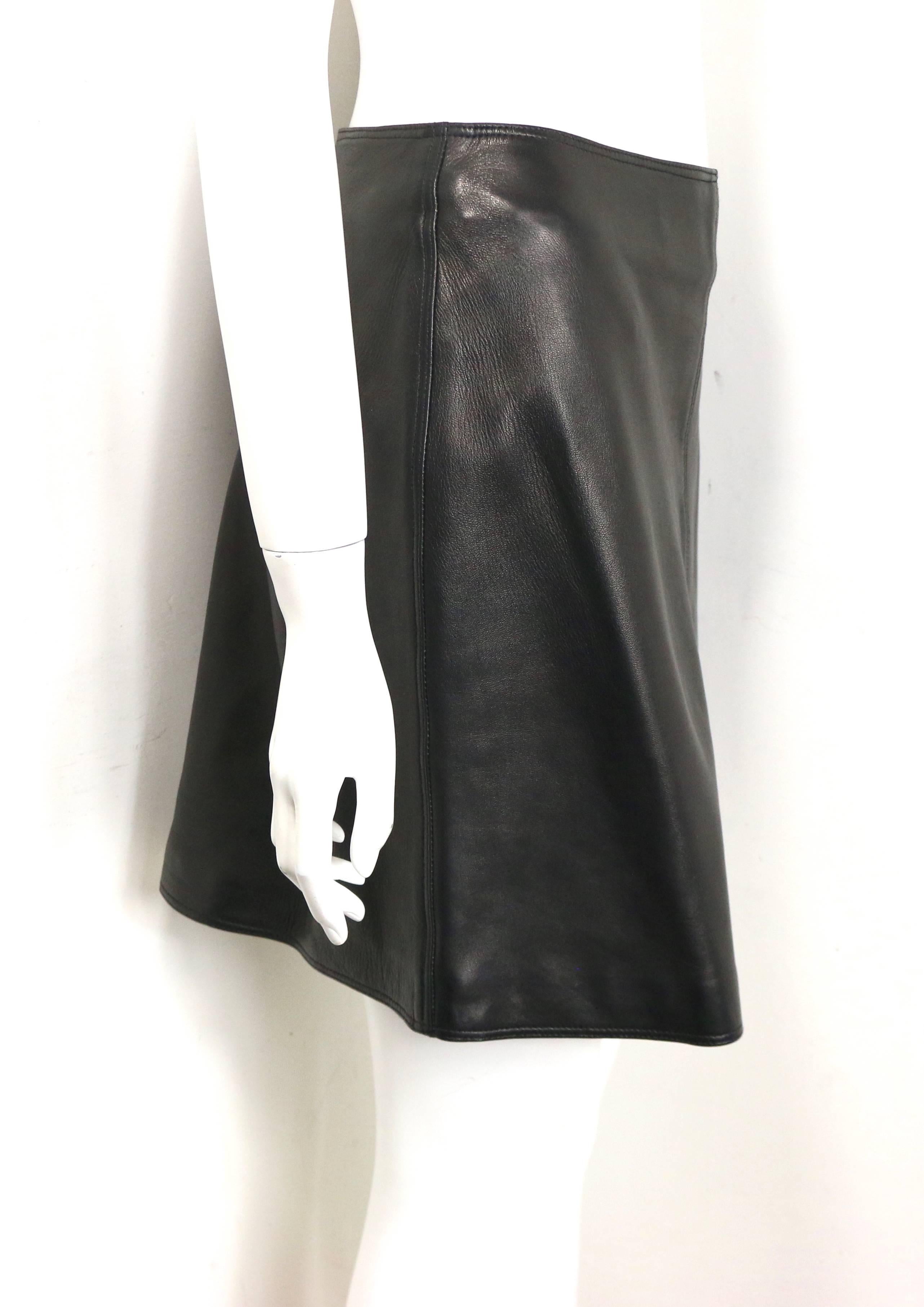 90s leather skirt