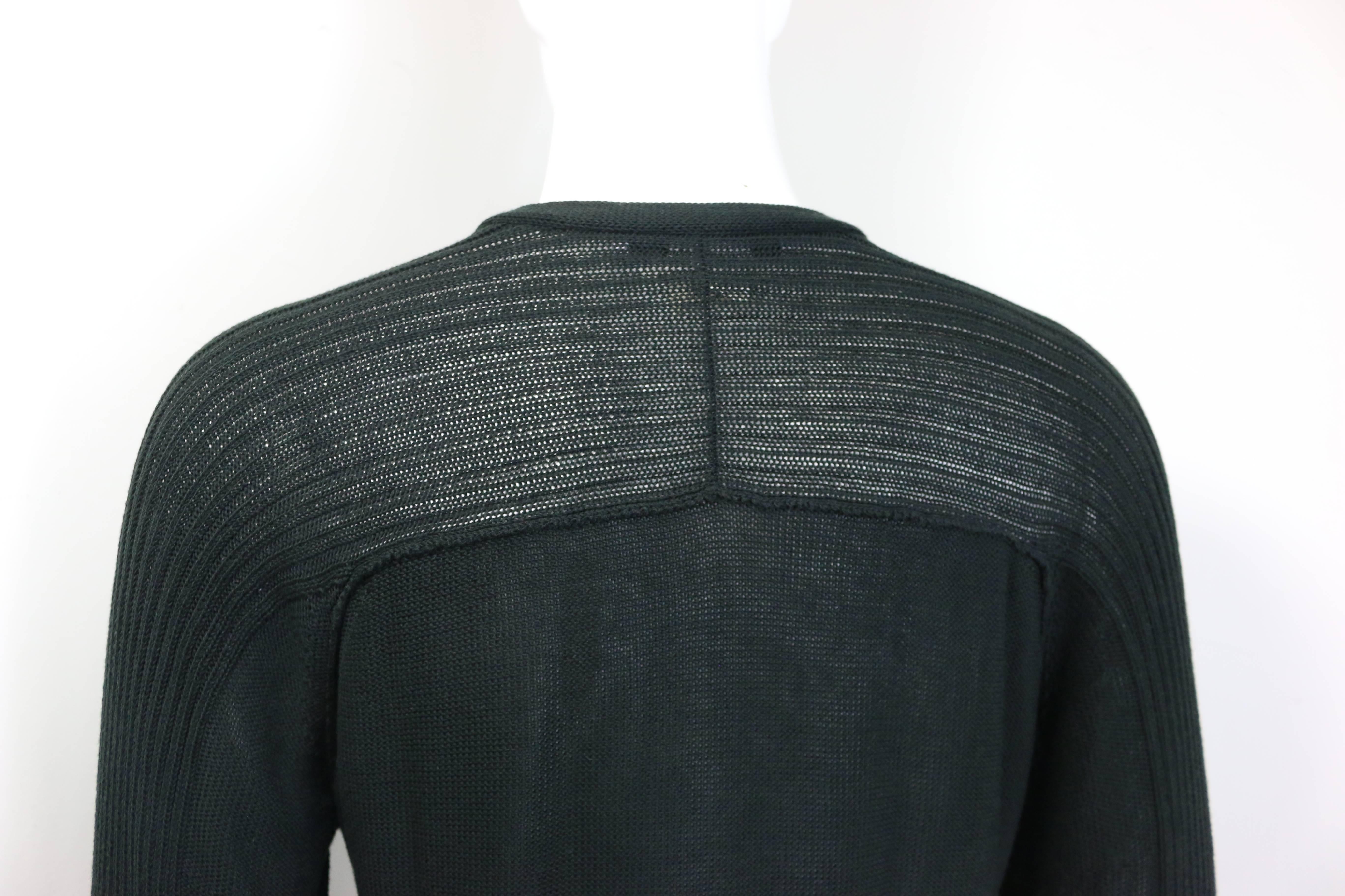 black sweater with rhinestones