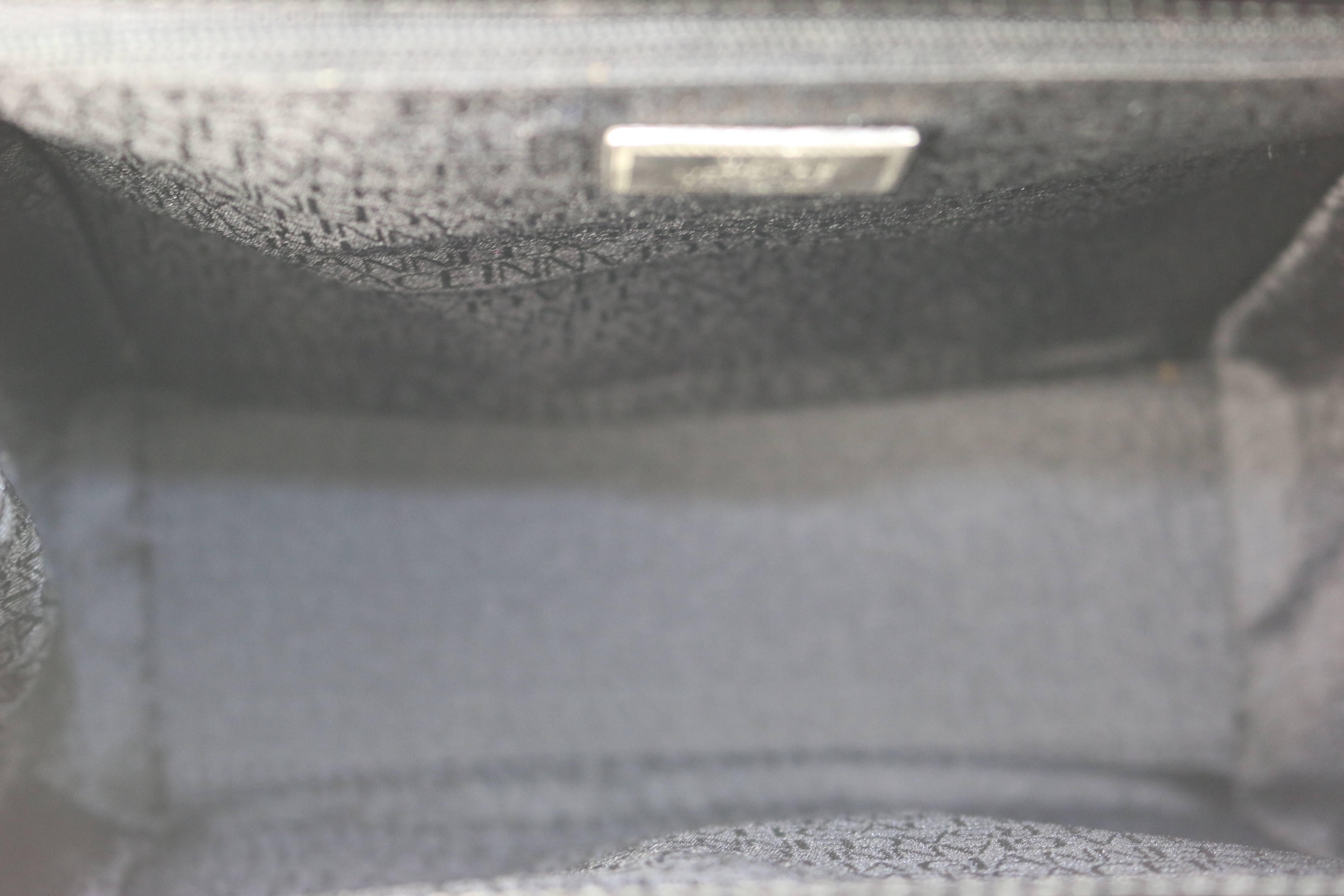 Gianni Versace Black Croc Leather Flap Shoulder Bag For Sale 1