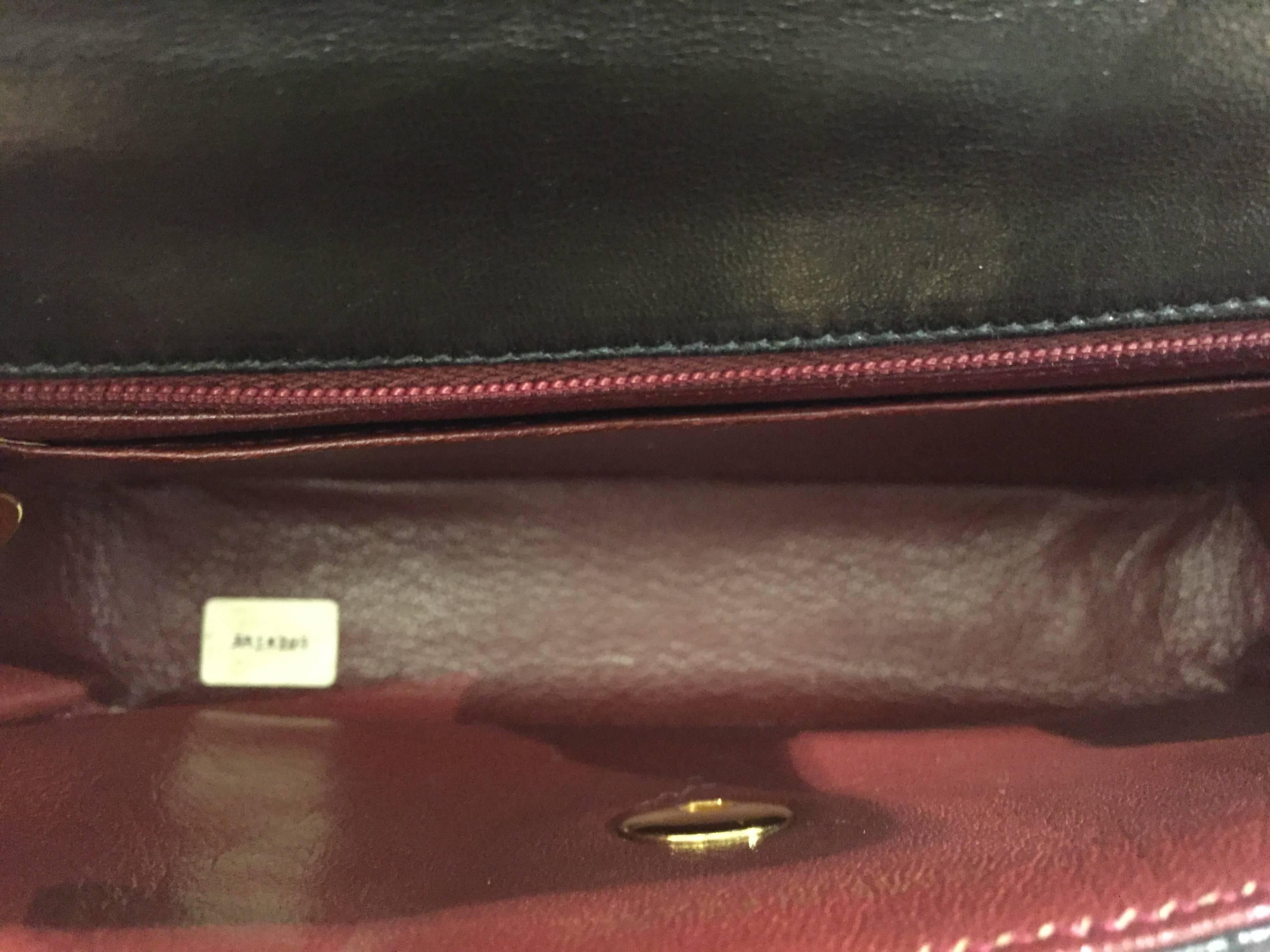 Chanel Black Lambskin Leather Diana Shoulder Bag 1