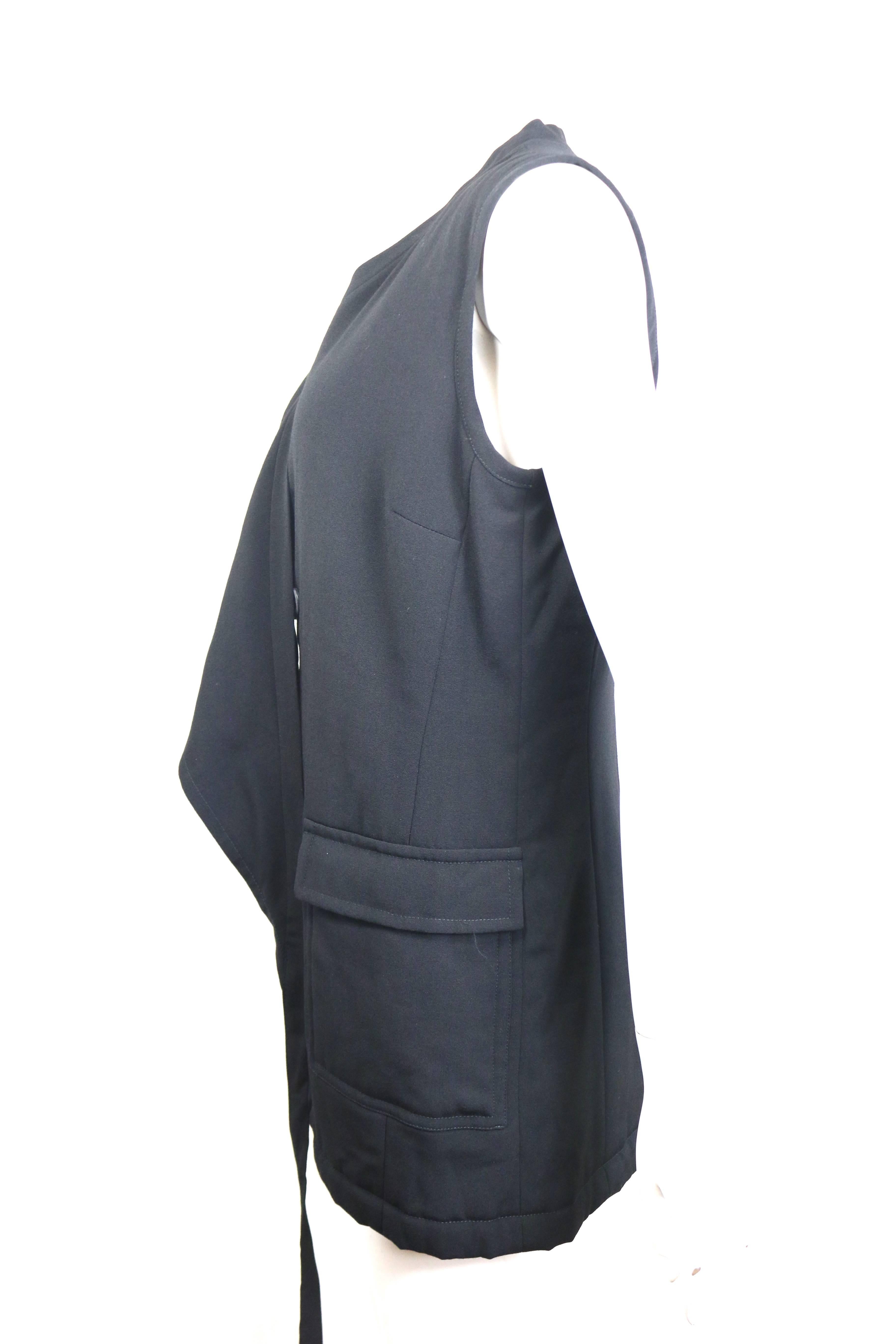 Dries Van Noten black wool vest  In Excellent Condition In Sheung Wan, HK
