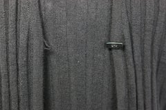 Gianni Versace Couture Black Knitted Wool with White Lace Detail Twin Set