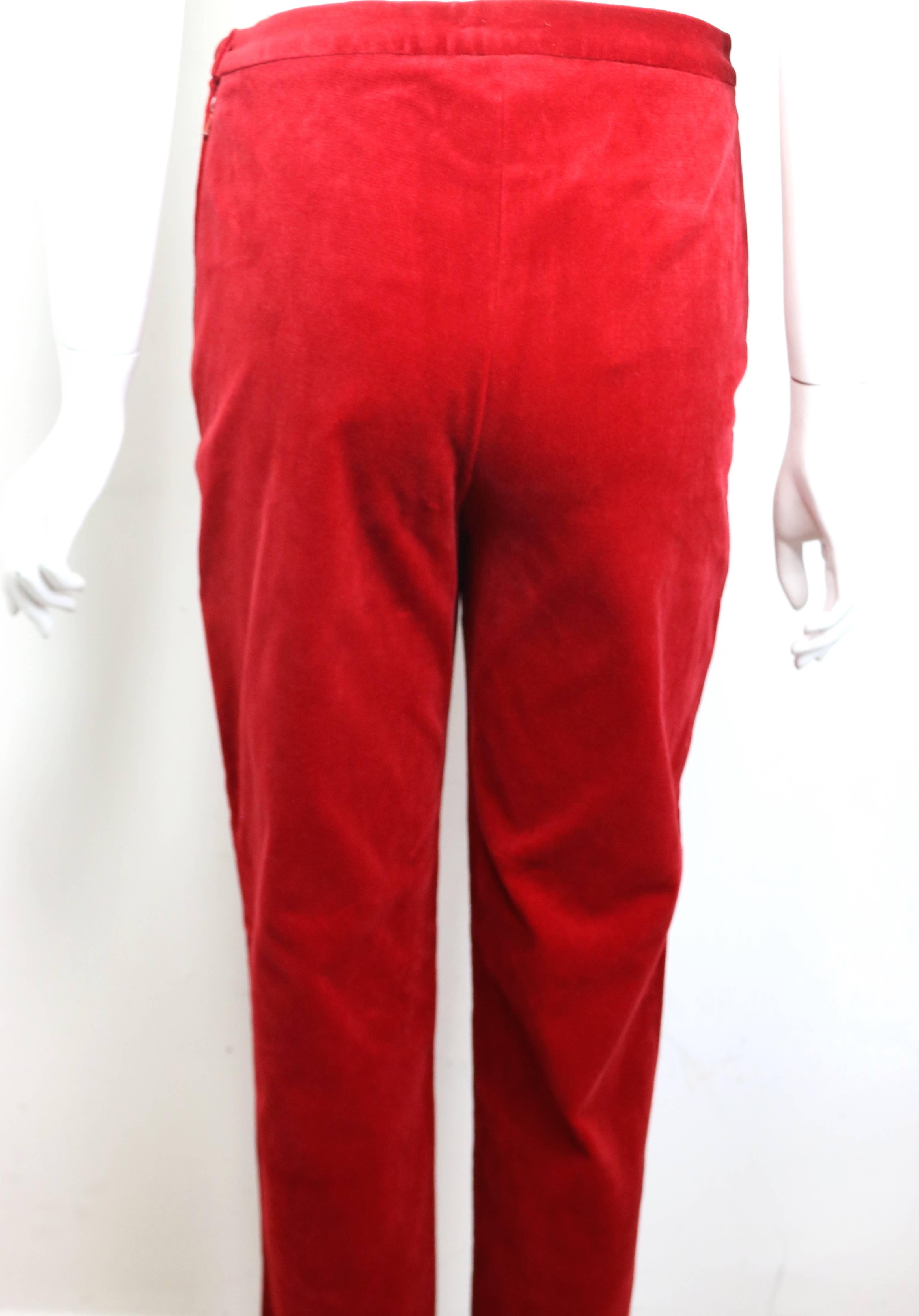 vintage red pants