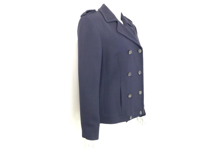 ジャケット・アウター GUCCI double-breasted jacket TOM FORD Vintage Gucci Double Breasted Black Leather Coat Tom Ford Era Y2K
