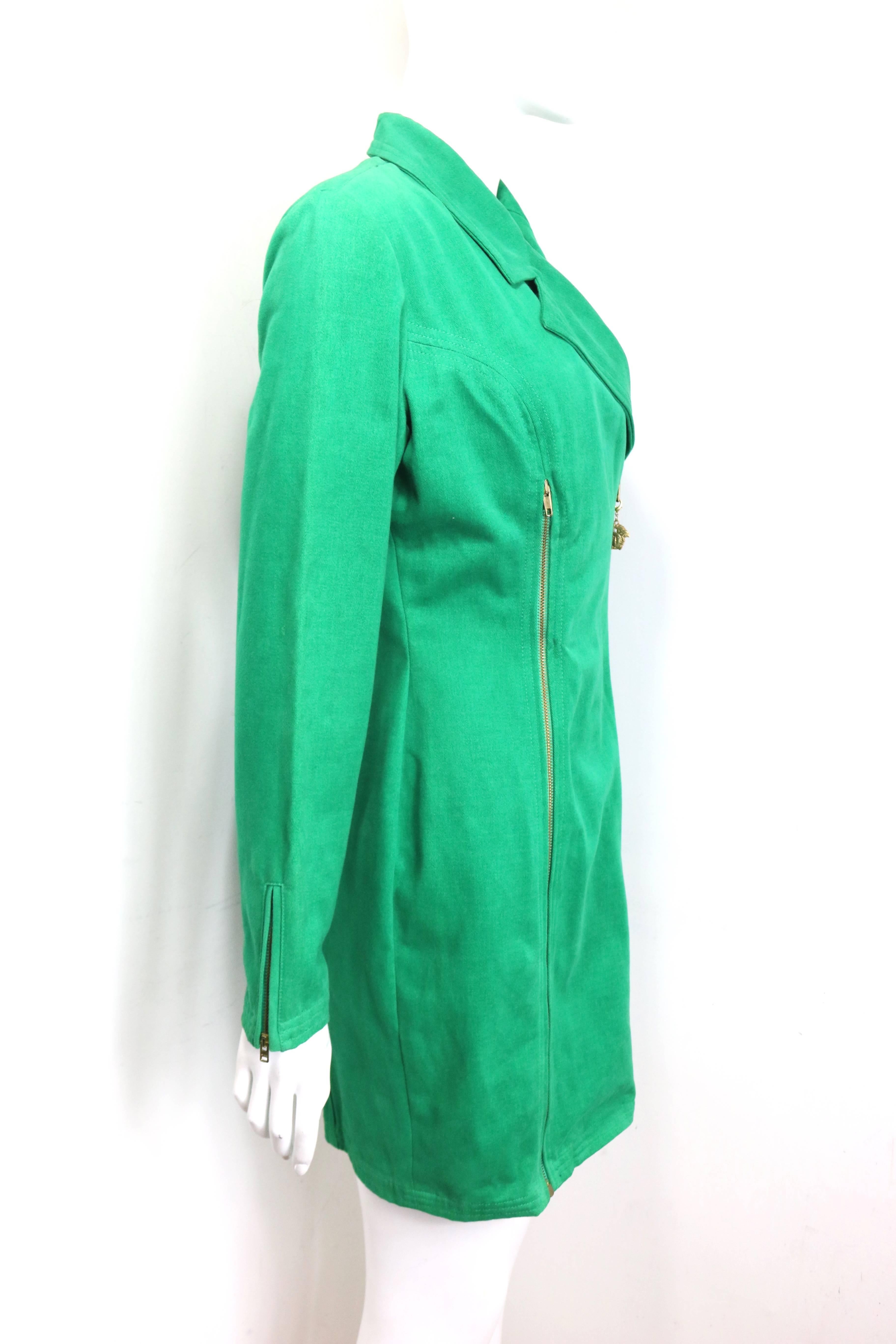 versace green jacket