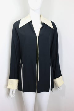 Moschino Couture Black Tunic Shirt with Symbols