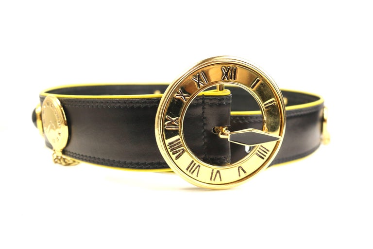 Escada Clock Belt For Sale at 1stDibs