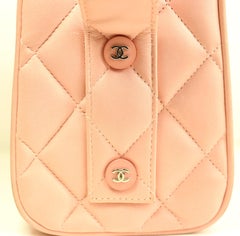 Chanel Pink Quilted Lambskin Leather Box Handbag