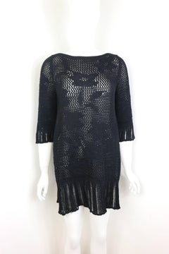 Gianni Versace Black Knitted Wool Side Silt Sweater