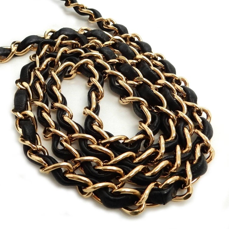 Chanel Diana Black Lambskin Gold Chain Shoulder Bag at 1stDibs | chanel ...