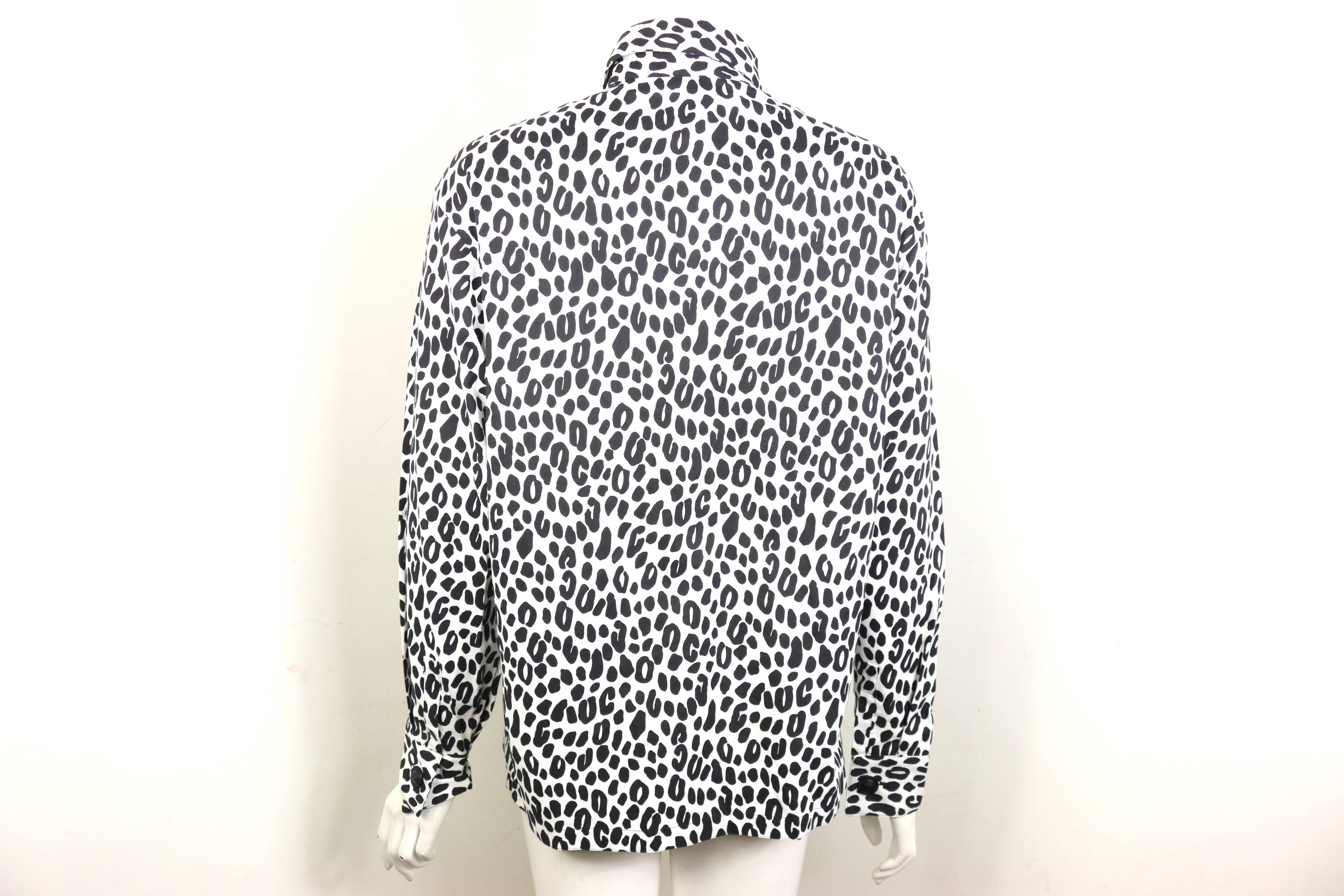 dalmatian print shirt