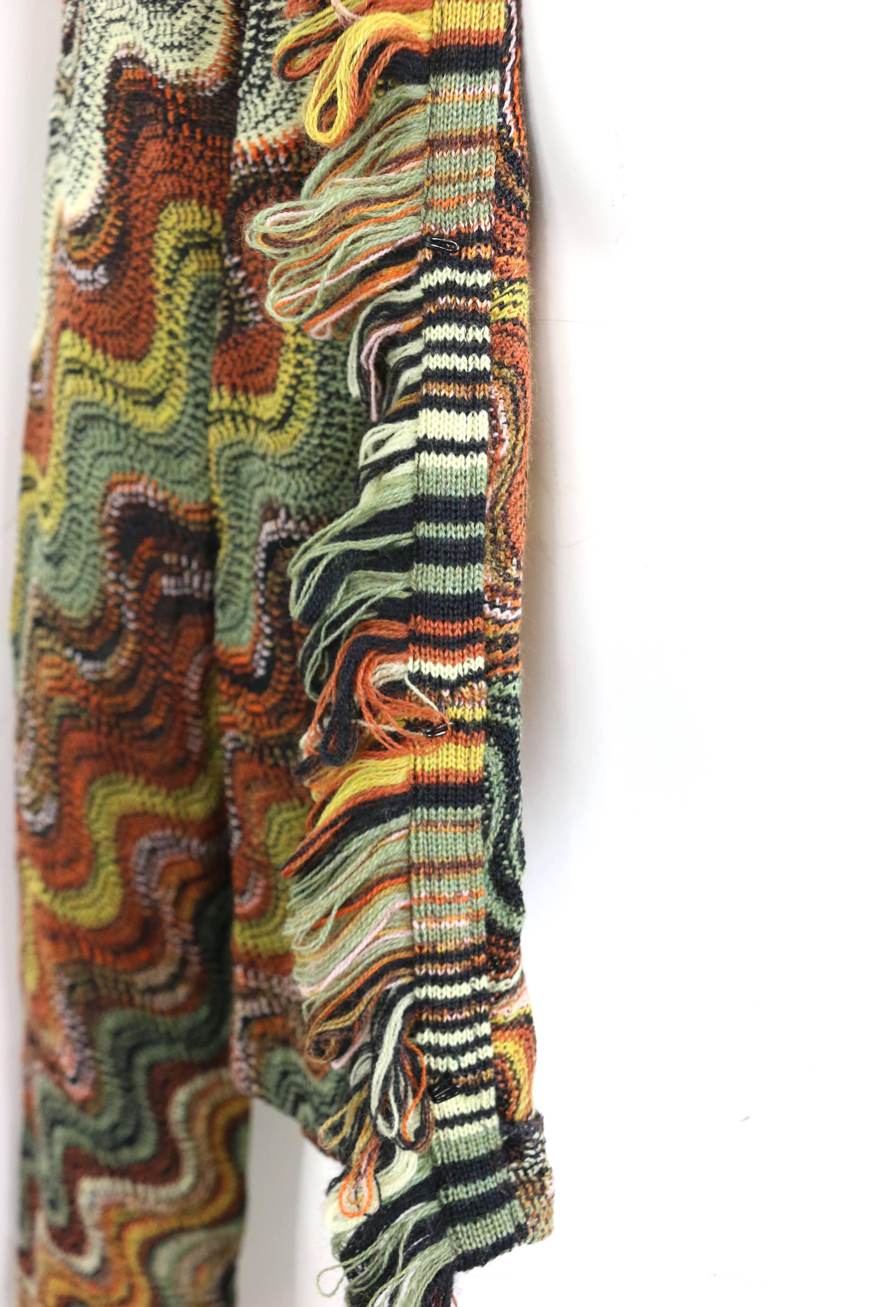 Missoni Wool Multi Colours Signature Wave Pattern Cardigan Jacket 3