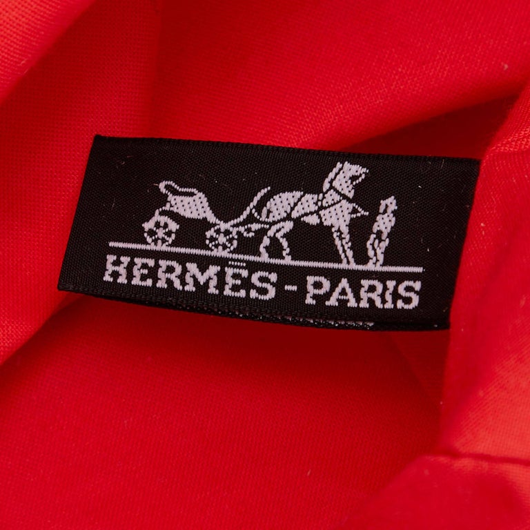 Hermes Multi Colours Rapeaux Au Vent Cotton Tote Bag at 1stDibs