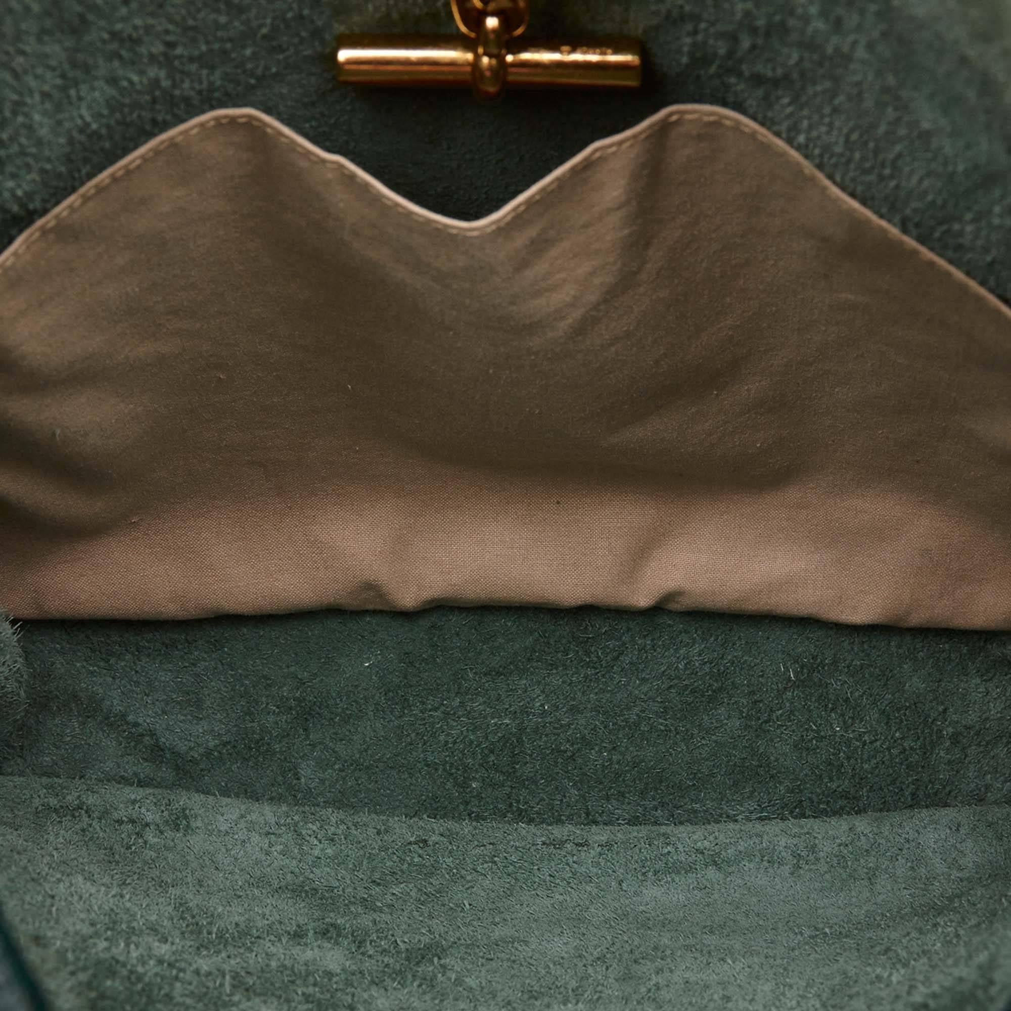 Hermes Green Leather Vespa PM Shoulder Bag 1
