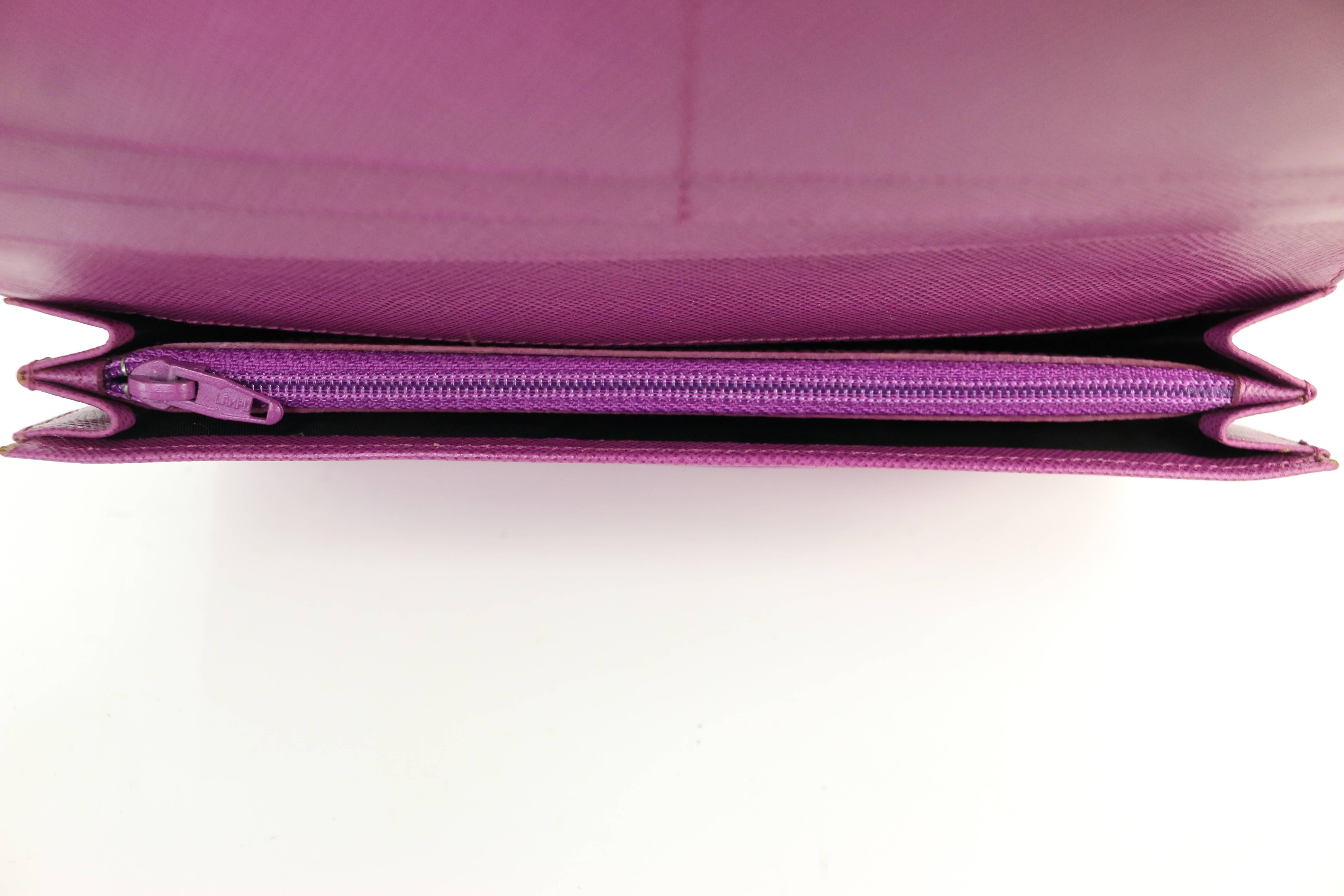 Prada Purple Polyester Wallet  In Excellent Condition In Sheung Wan, HK