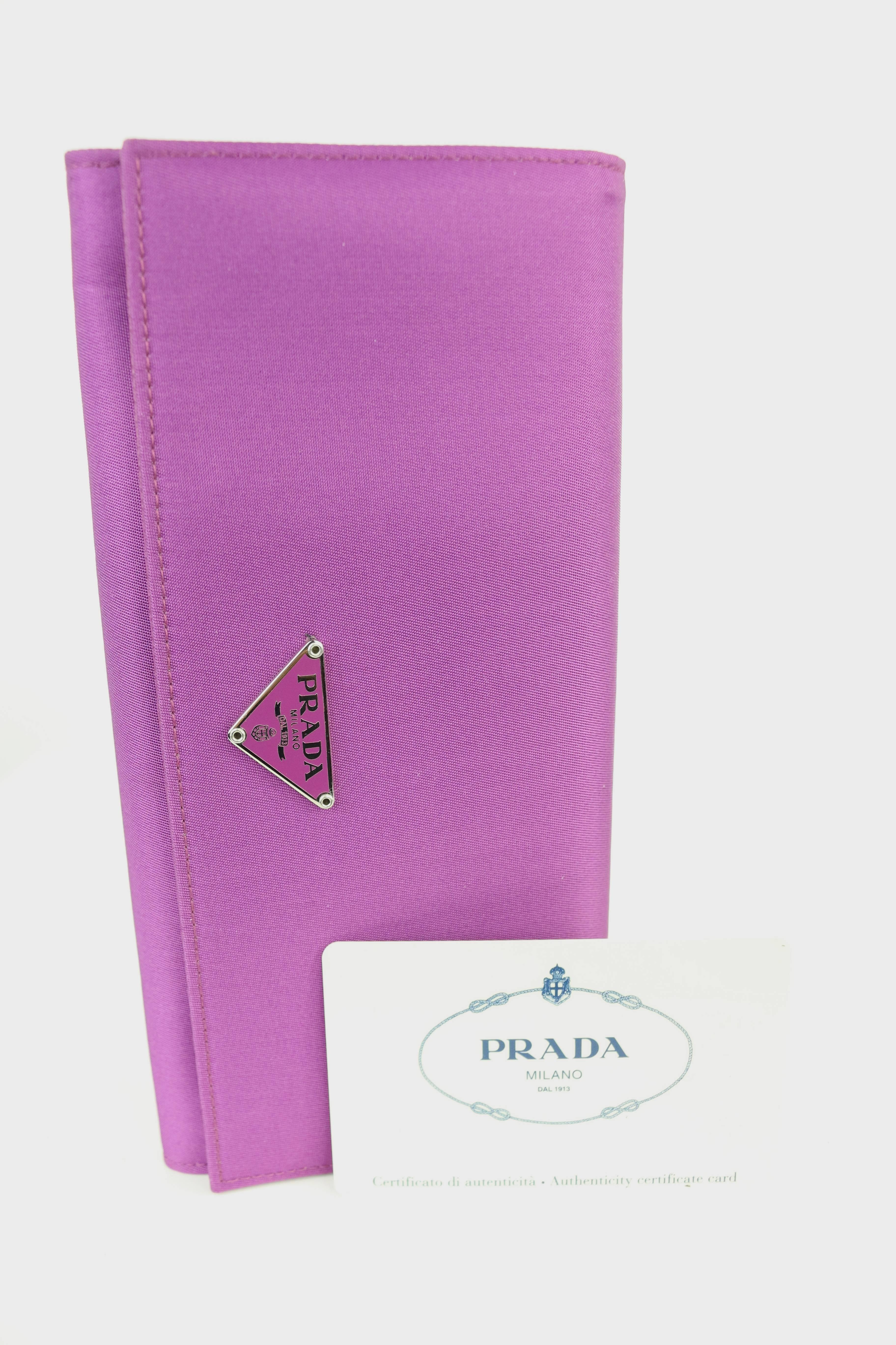 Prada Purple Polyester Wallet  1
