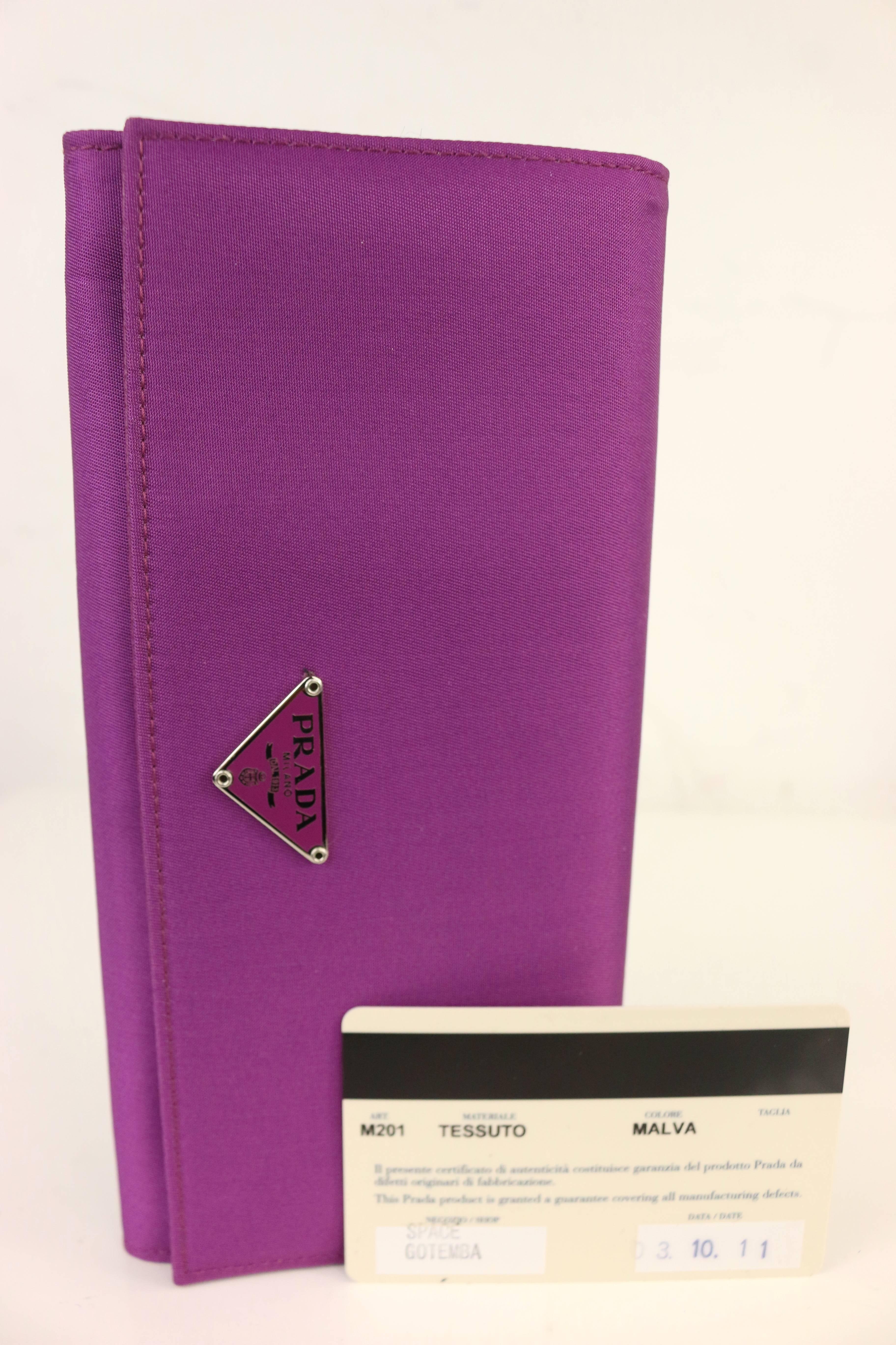 Prada Purple Polyester Wallet  2