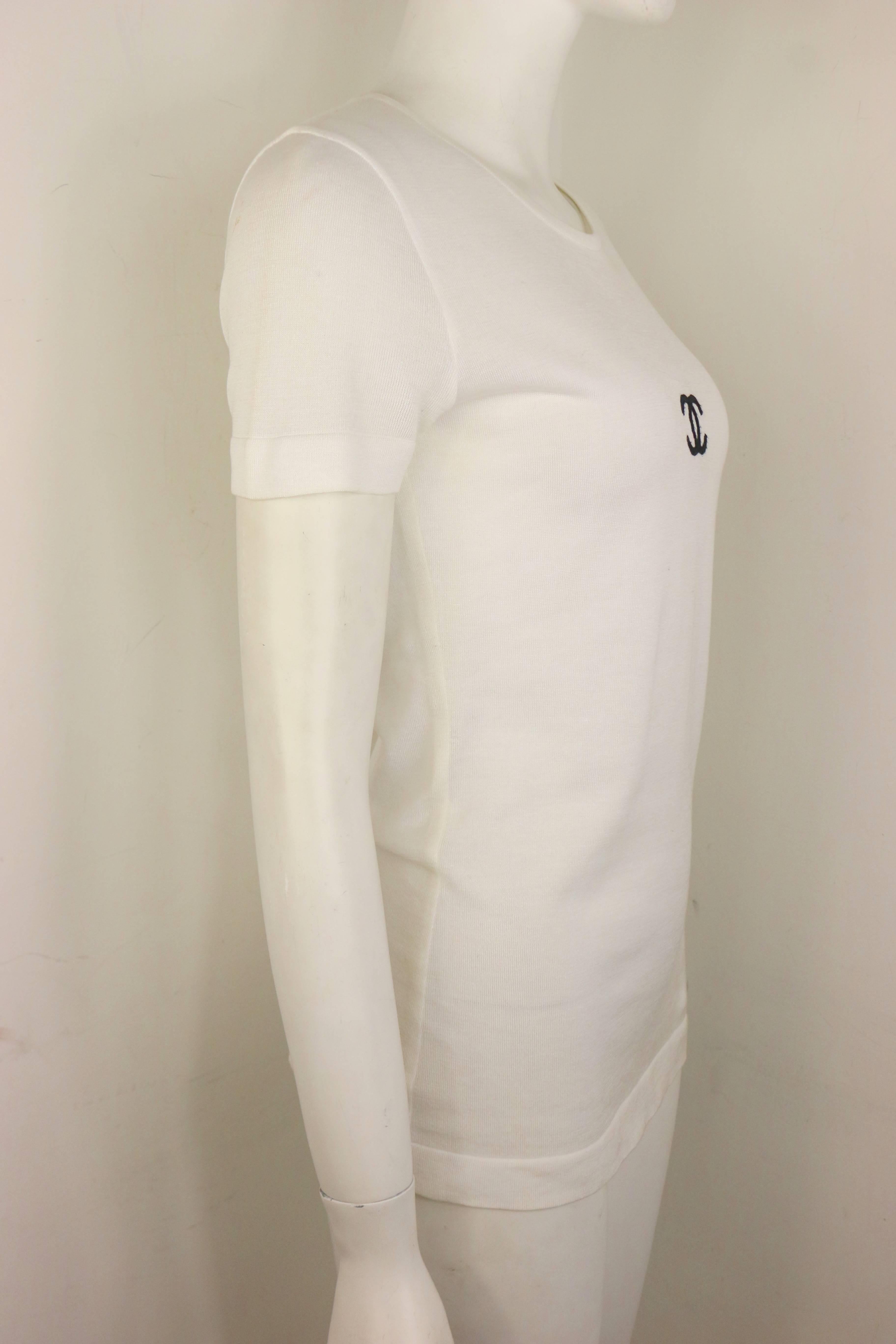 chanel t shirt weiss