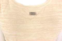 Chanel Beige Cotton Knitted Tank Top